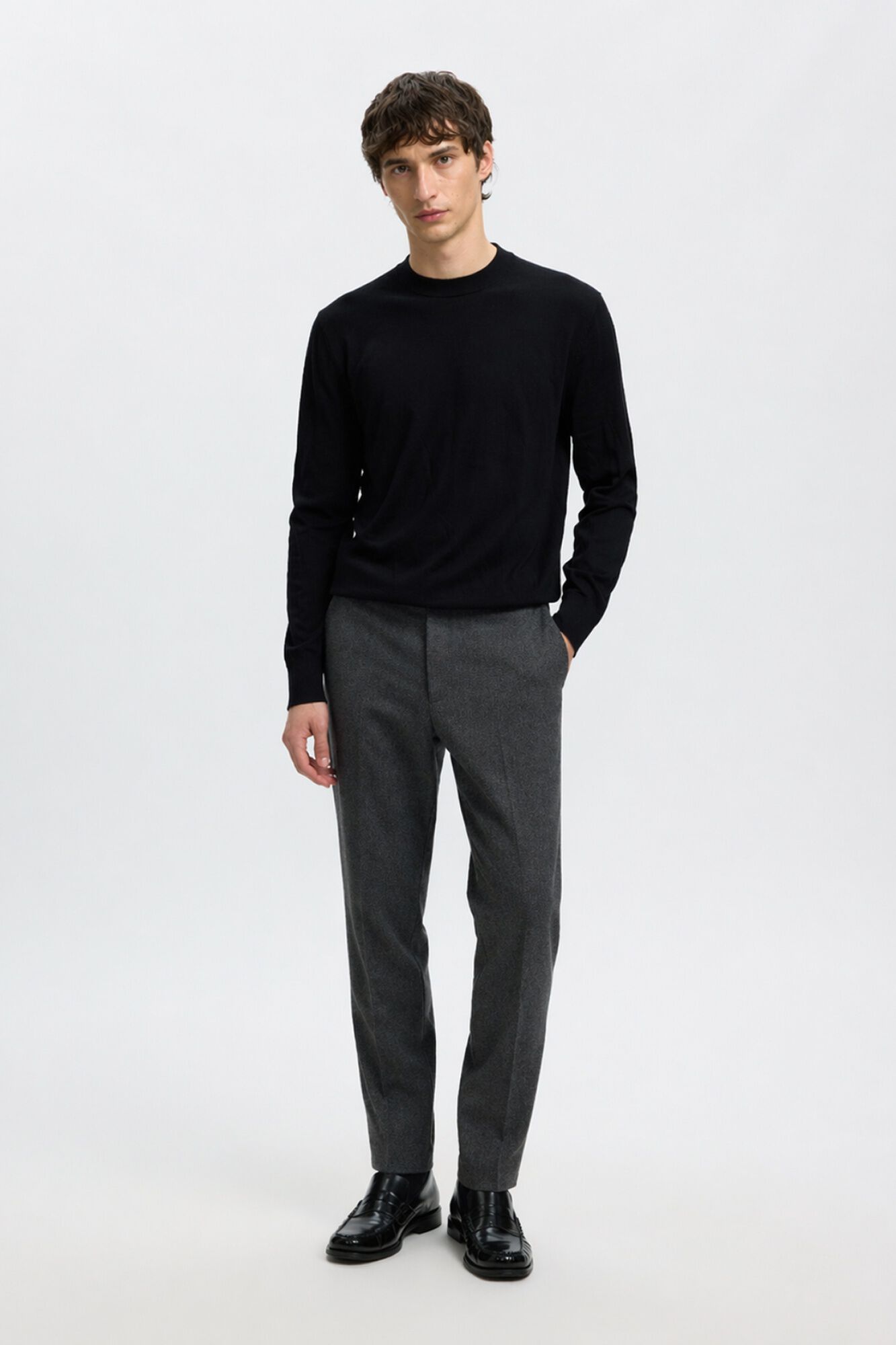 Selected Jersey ligero 100% algod&oacute;n org&aacute;nico Negro