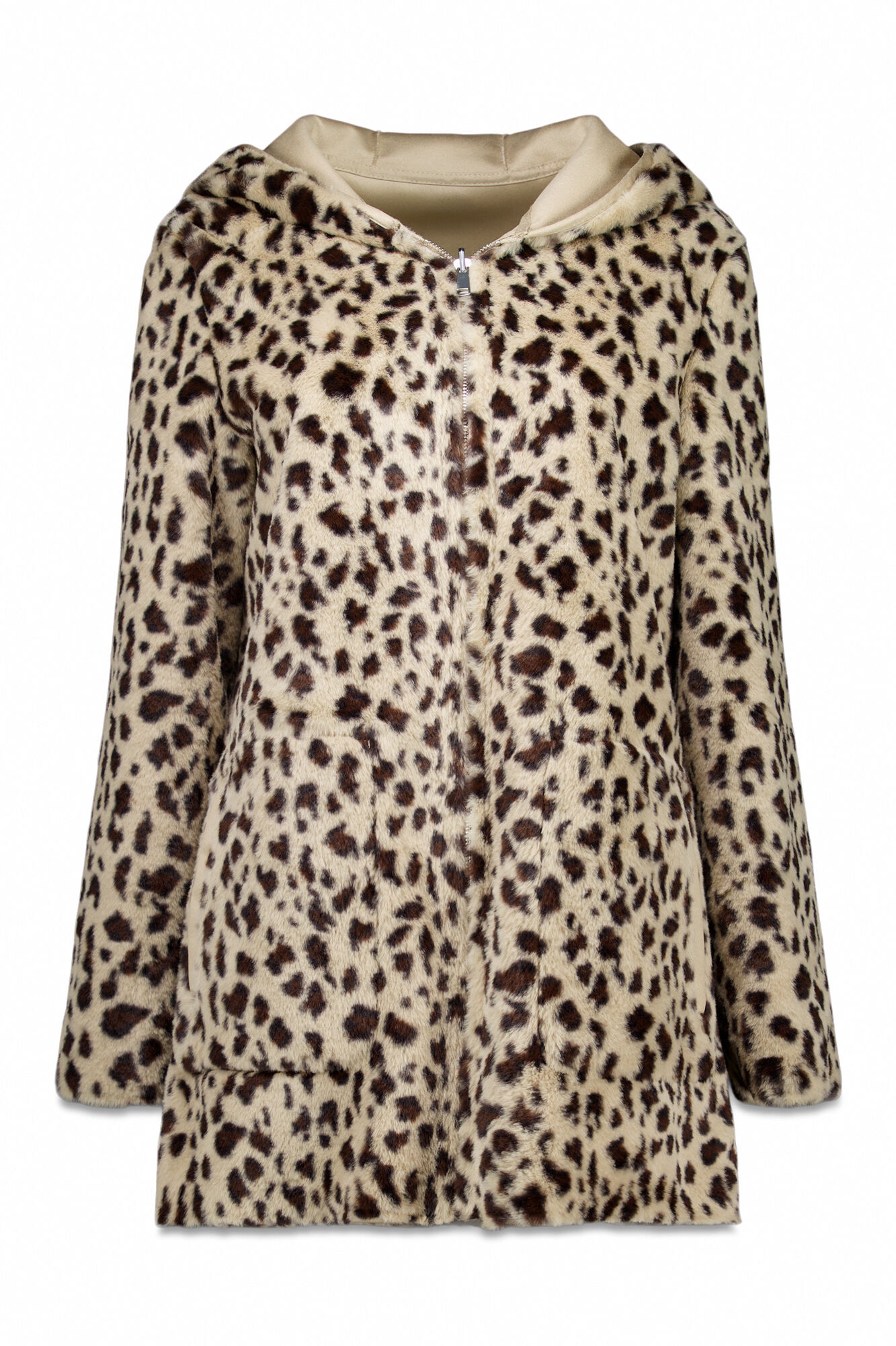 Cortefiel reversible double-sided effect coat Ivory