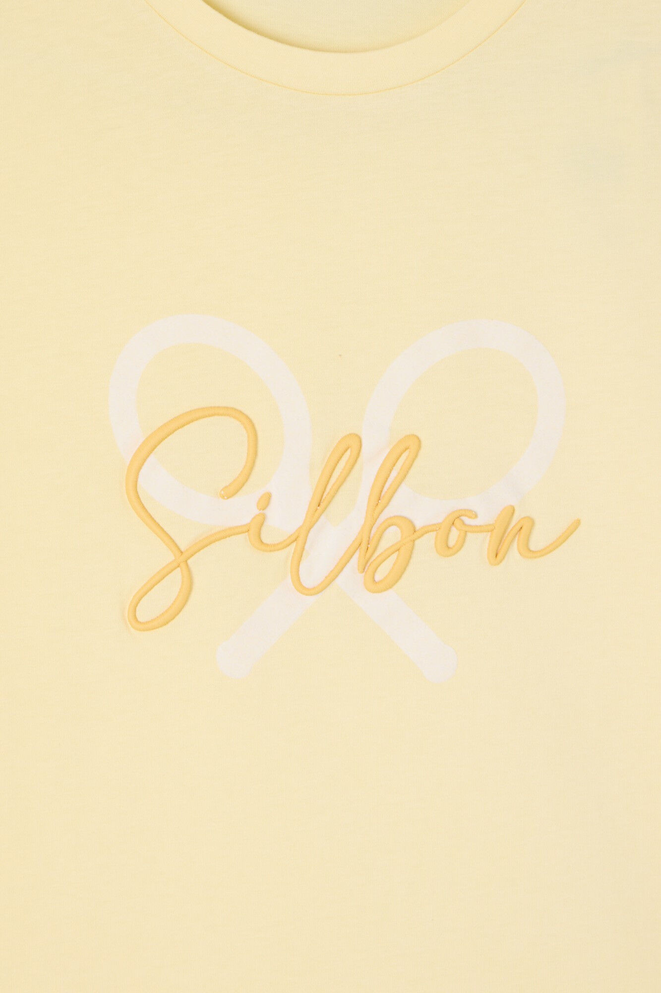 Silbon Camiseta raquete cl&aacute;ssica Amarelo