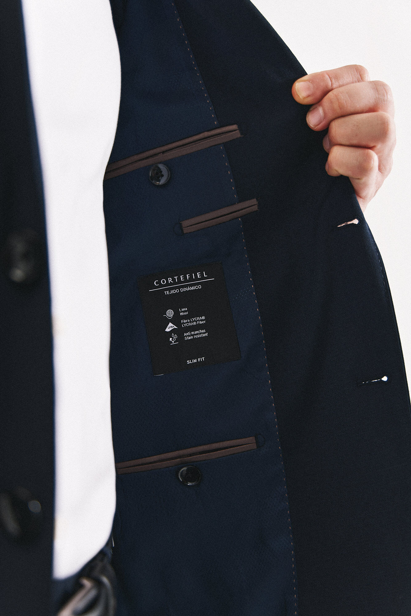 Cortefiel Blazer azul-marinho slim fit Azul