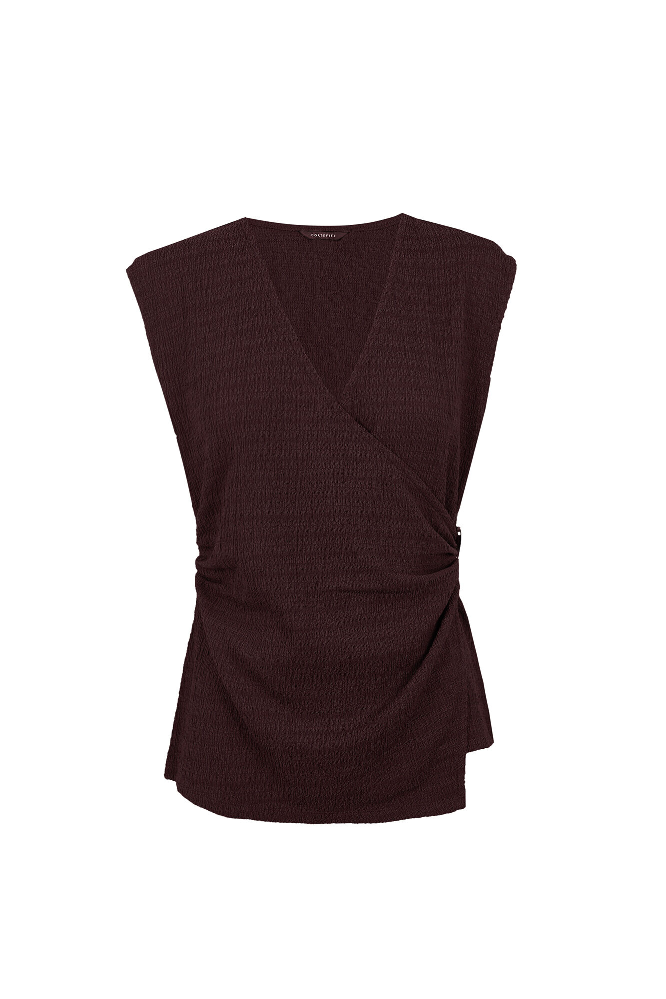 Cortefiel Top broche Granate