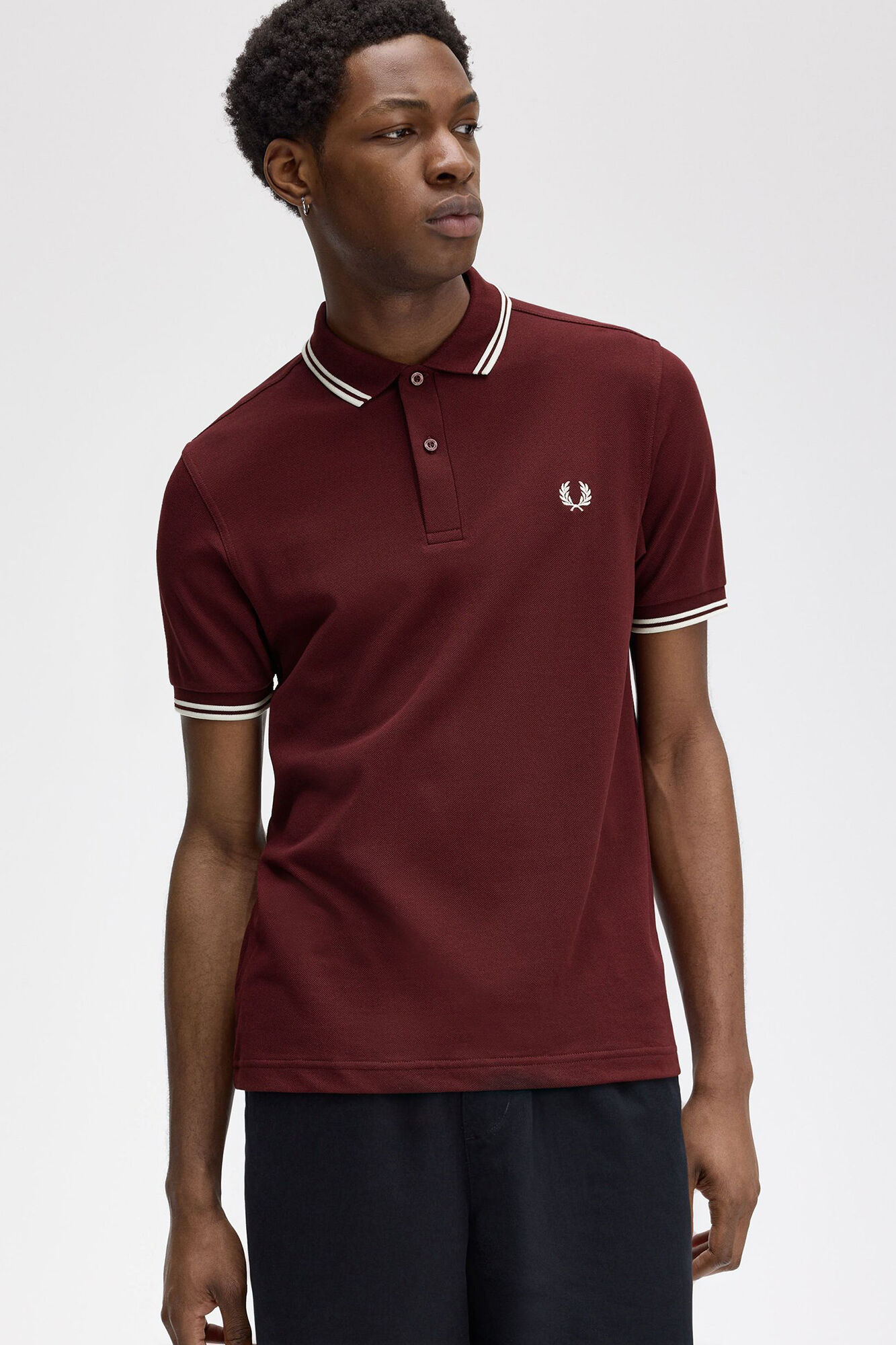 Fred Perry Camisa p&oacute;lo b&aacute;sica de manga curta Fred Perry