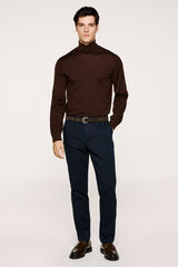 Selected Cal&ccedil;a cal&ccedil;as chino slim fit feita de algod&atilde;o org&acirc;nico  Azul