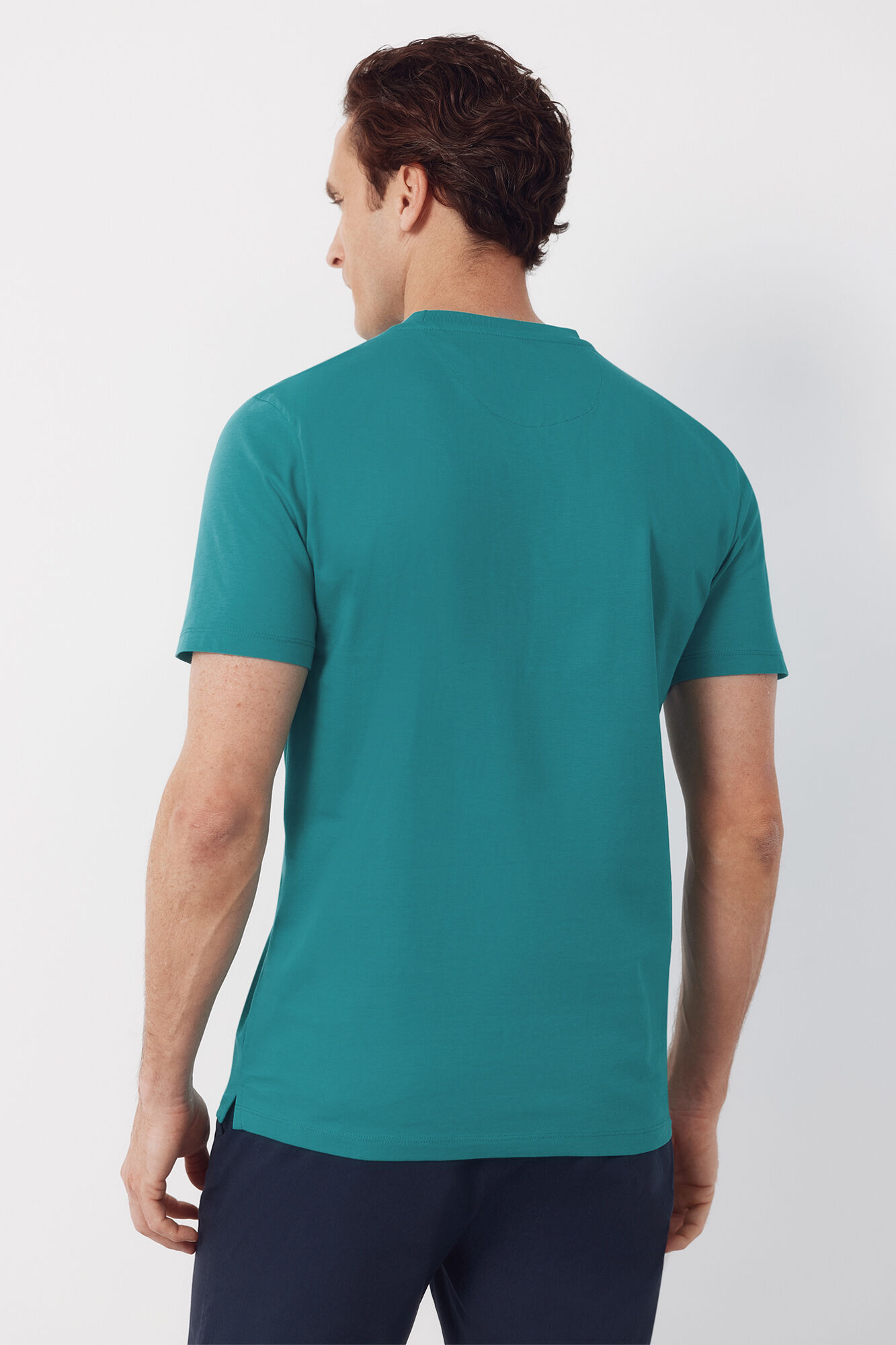 Cortefiel Camiseta b&aacute;sica Verde