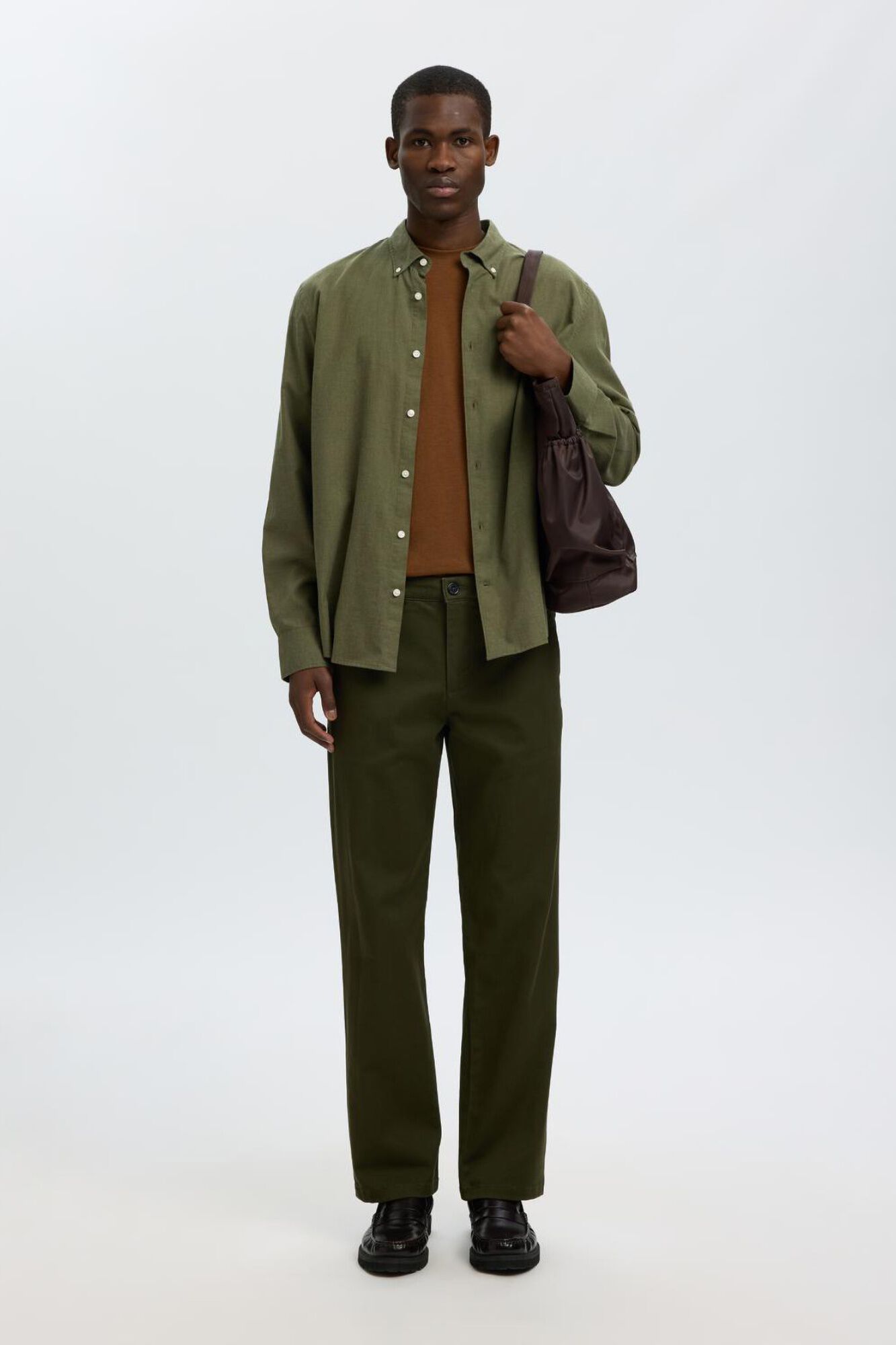 Selected Camisa regular fit Verde