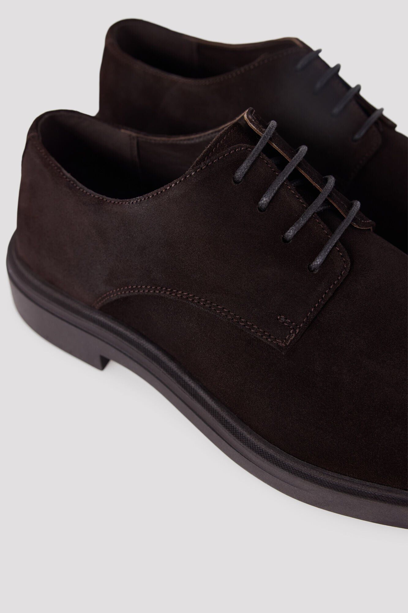 Cortefiel Lace-up sport shoes Dark brown