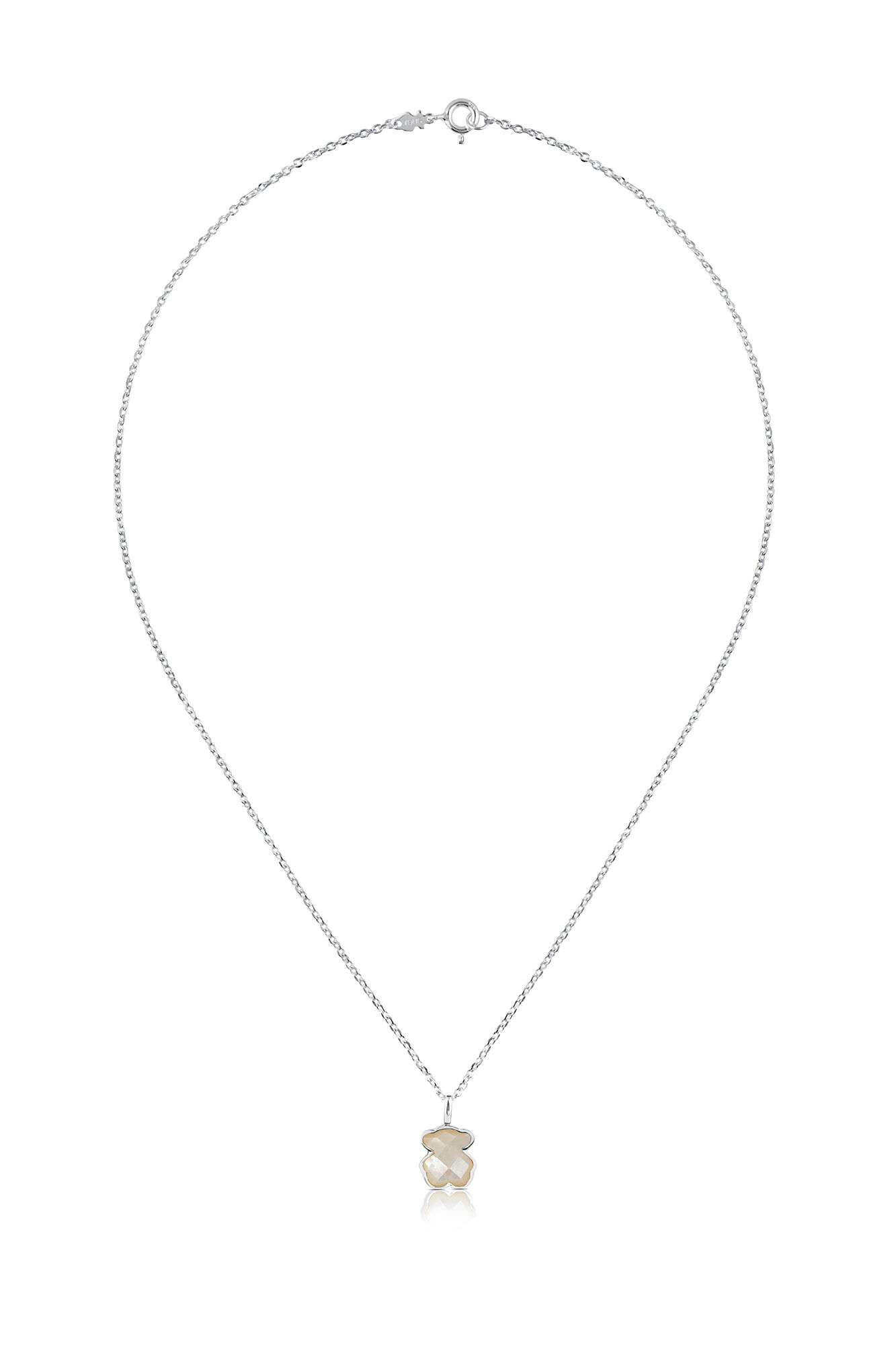 Tous Silver and mother-of-pearl necklace with bear Grey