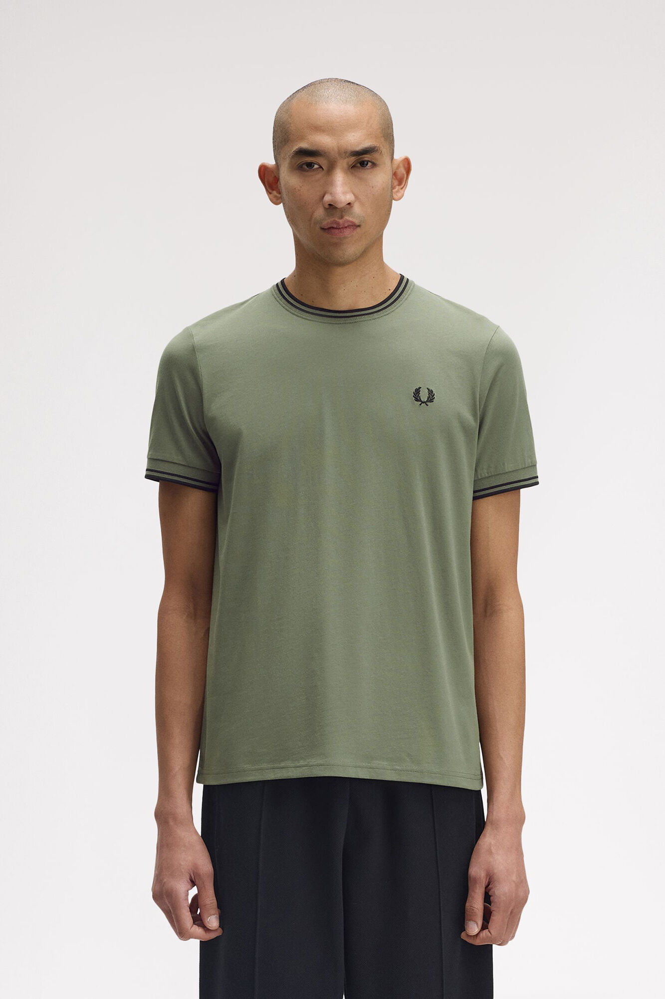 Fred Perry T-shirt masculina de manga curta 
