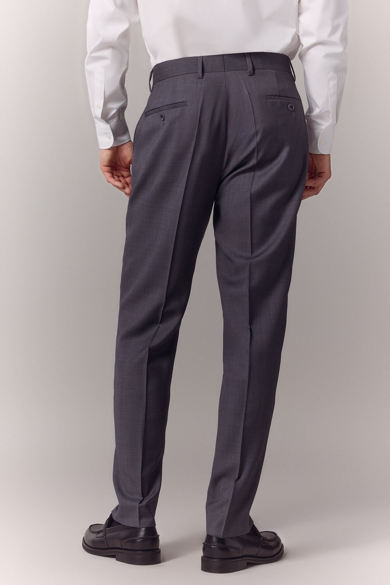 OOTO Cal&ccedil;a de fato de sarja Cinzento