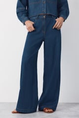 Cortefiel Jeans Palazzo Soft Azul