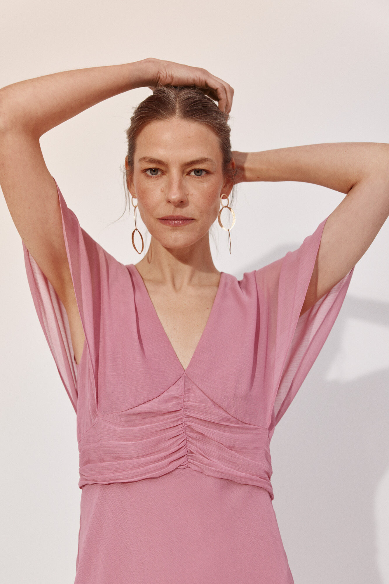 Cortefiel Fluid dress Pink