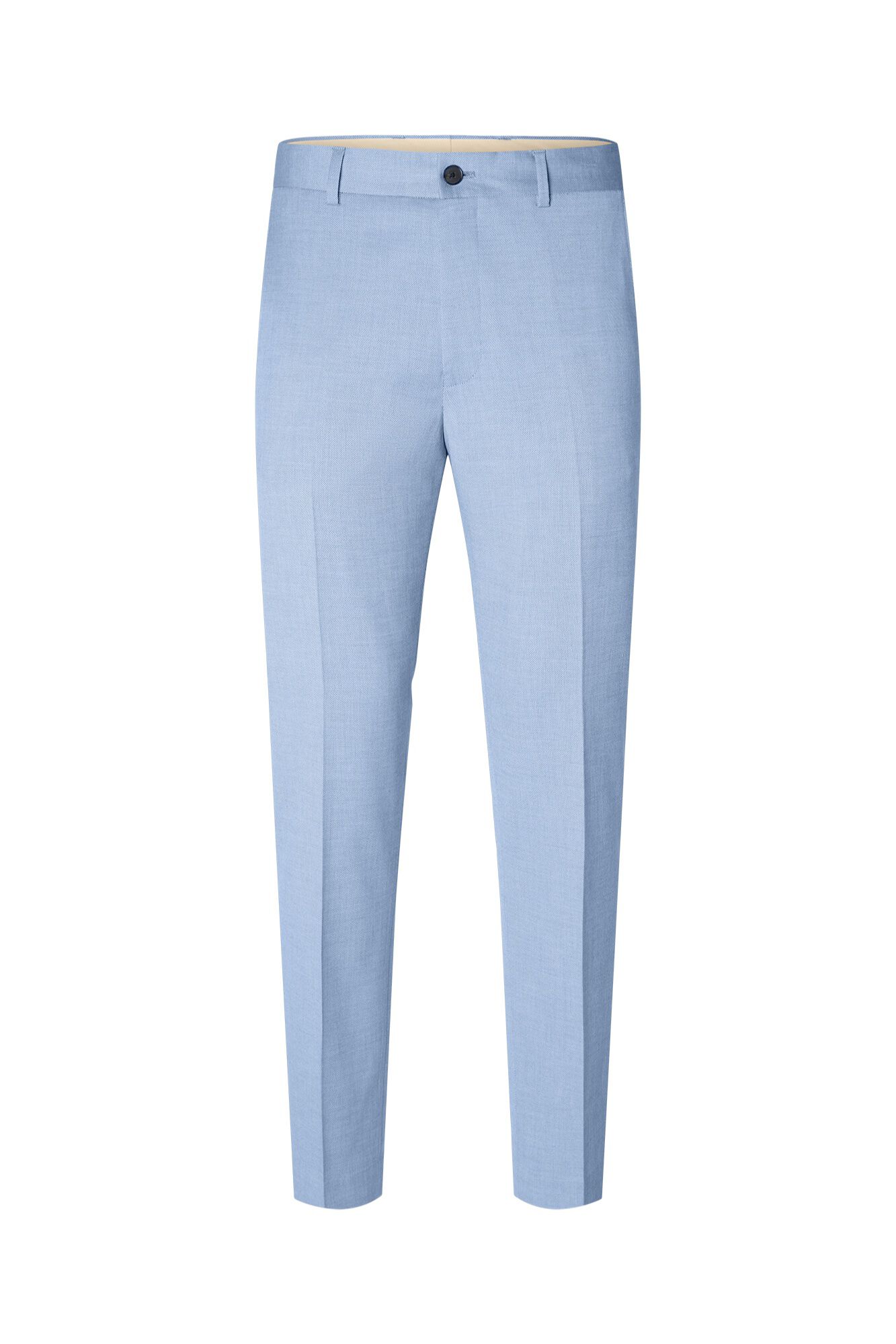 Selected Cal&ccedil;as de fato Slim Fit confecionadas com materiais reciclados.  Azul