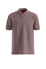 HUGO Polo de manga curta Castanho