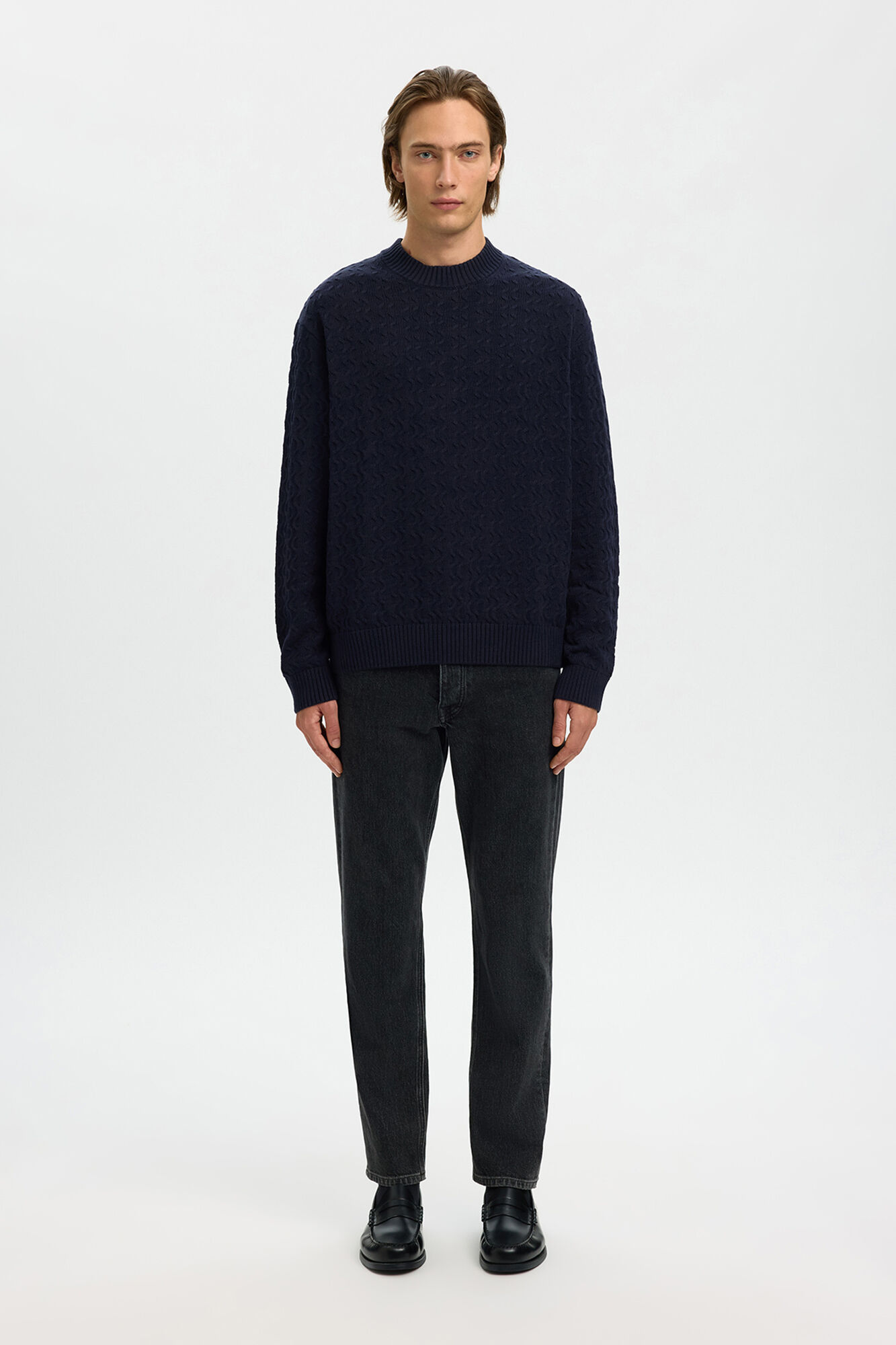 Selected Jersey estructura 100% algod&oacute;n org&aacute;nico.