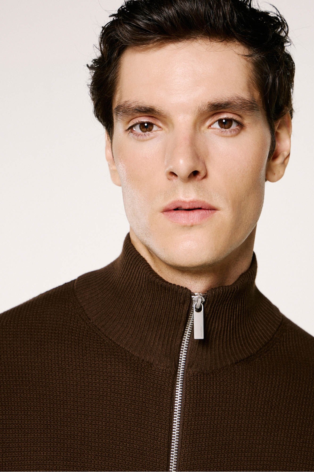 Selected Cazadora punto cremallera 100% algod&oacute;n org&aacute;nico