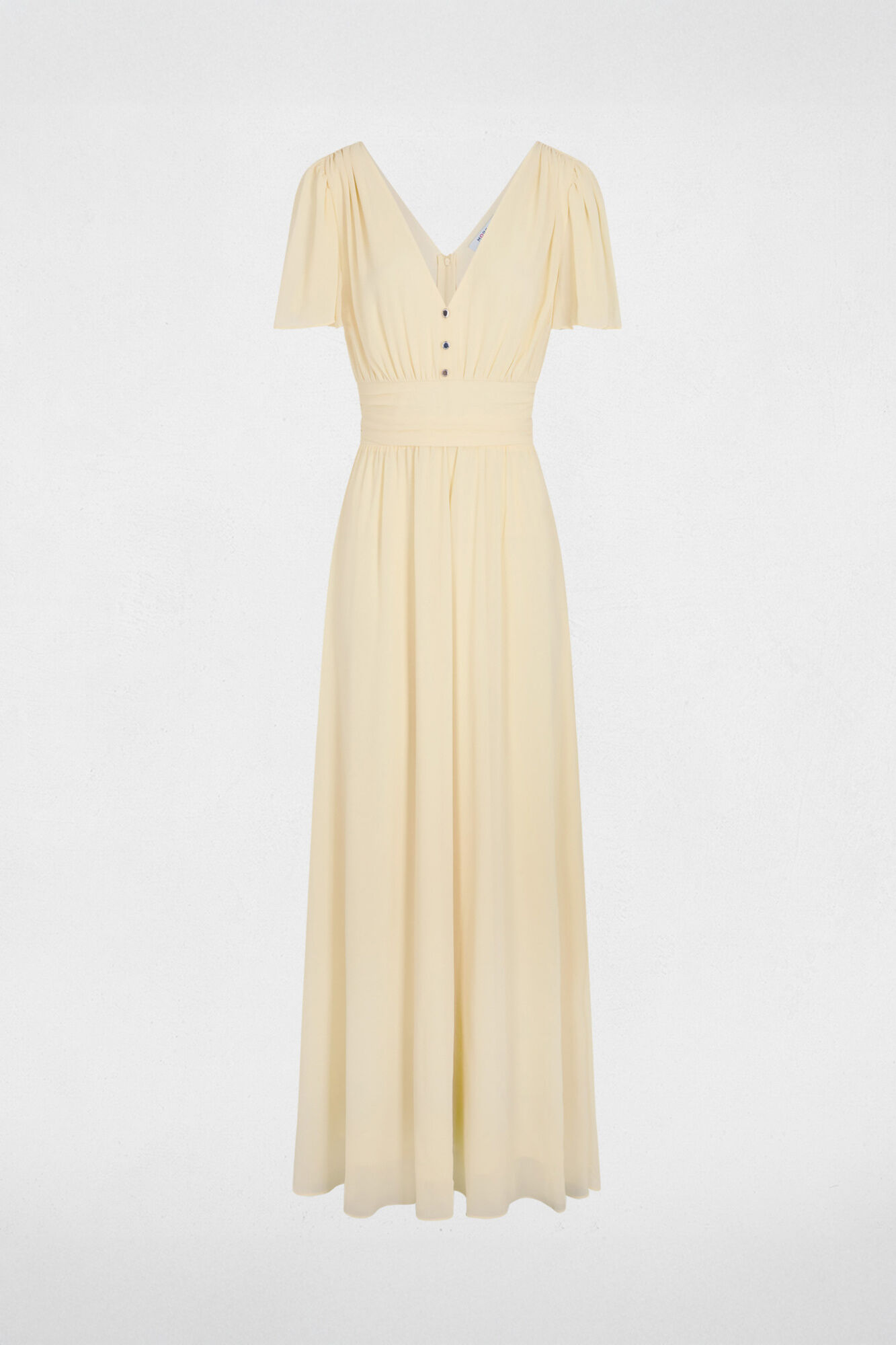 Morgan Vestido comprido fluido Amarelo