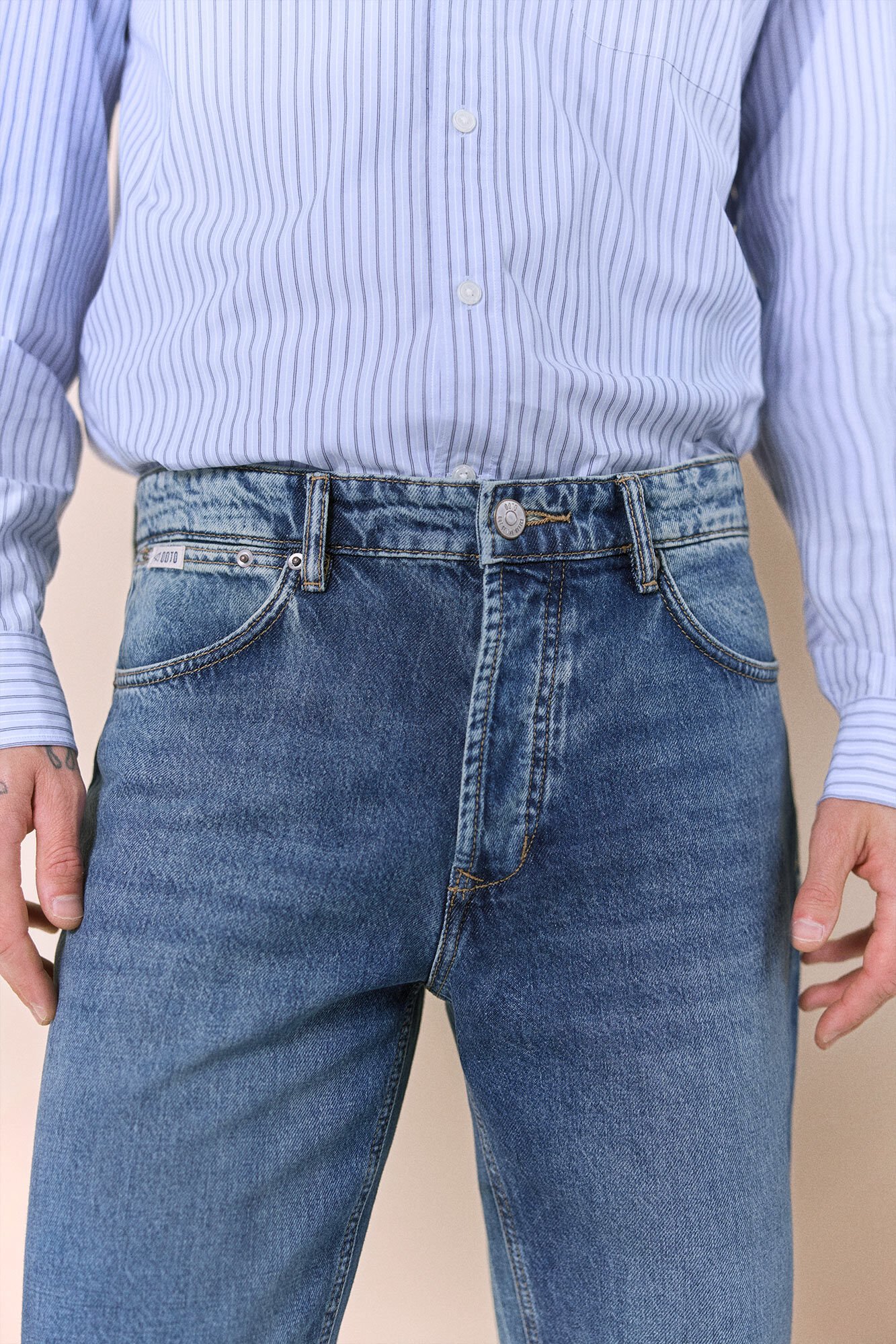 OOTO New straight fit jeans Blue