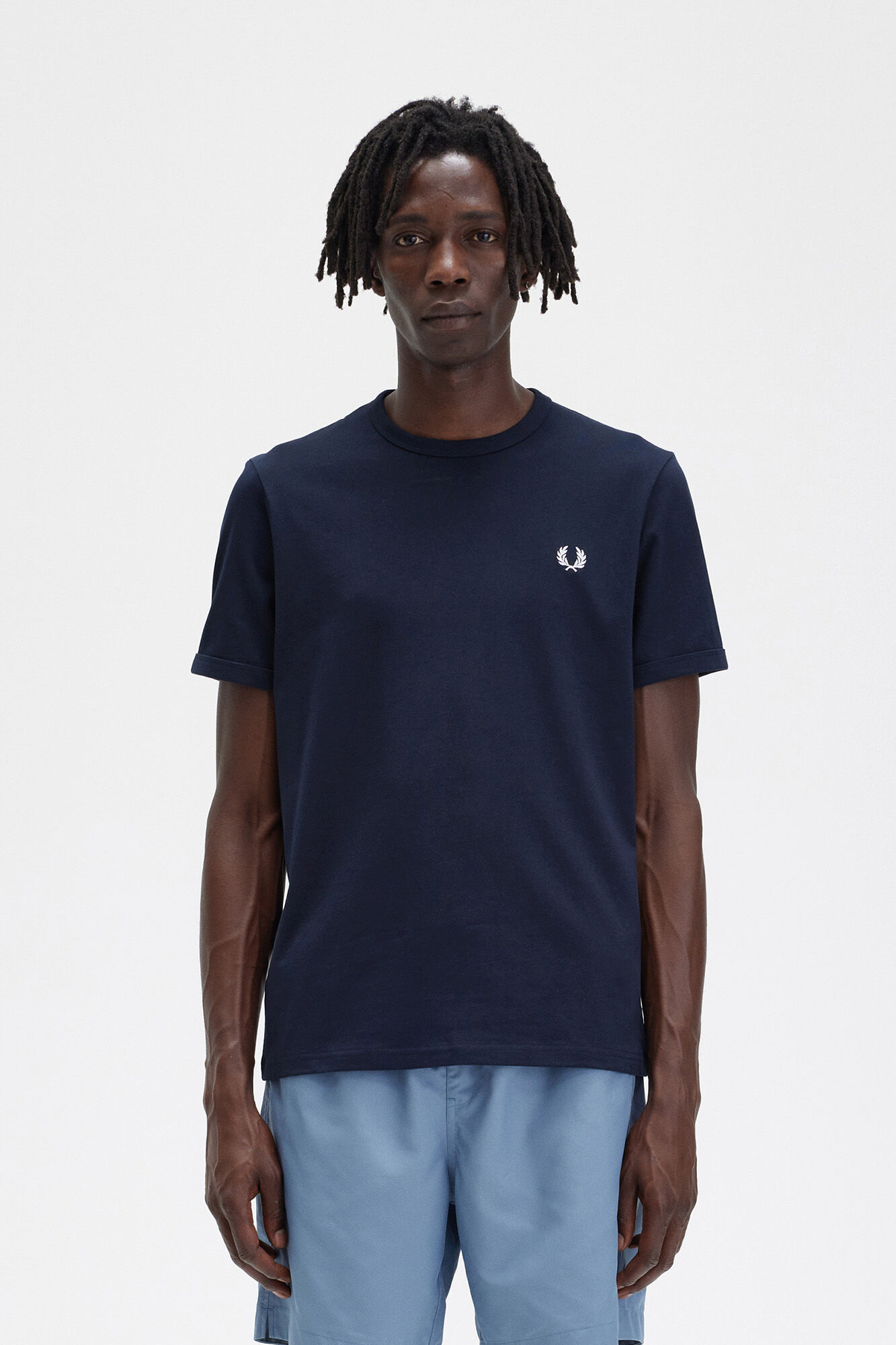 Fred Perry Ringer T-shirt Navy