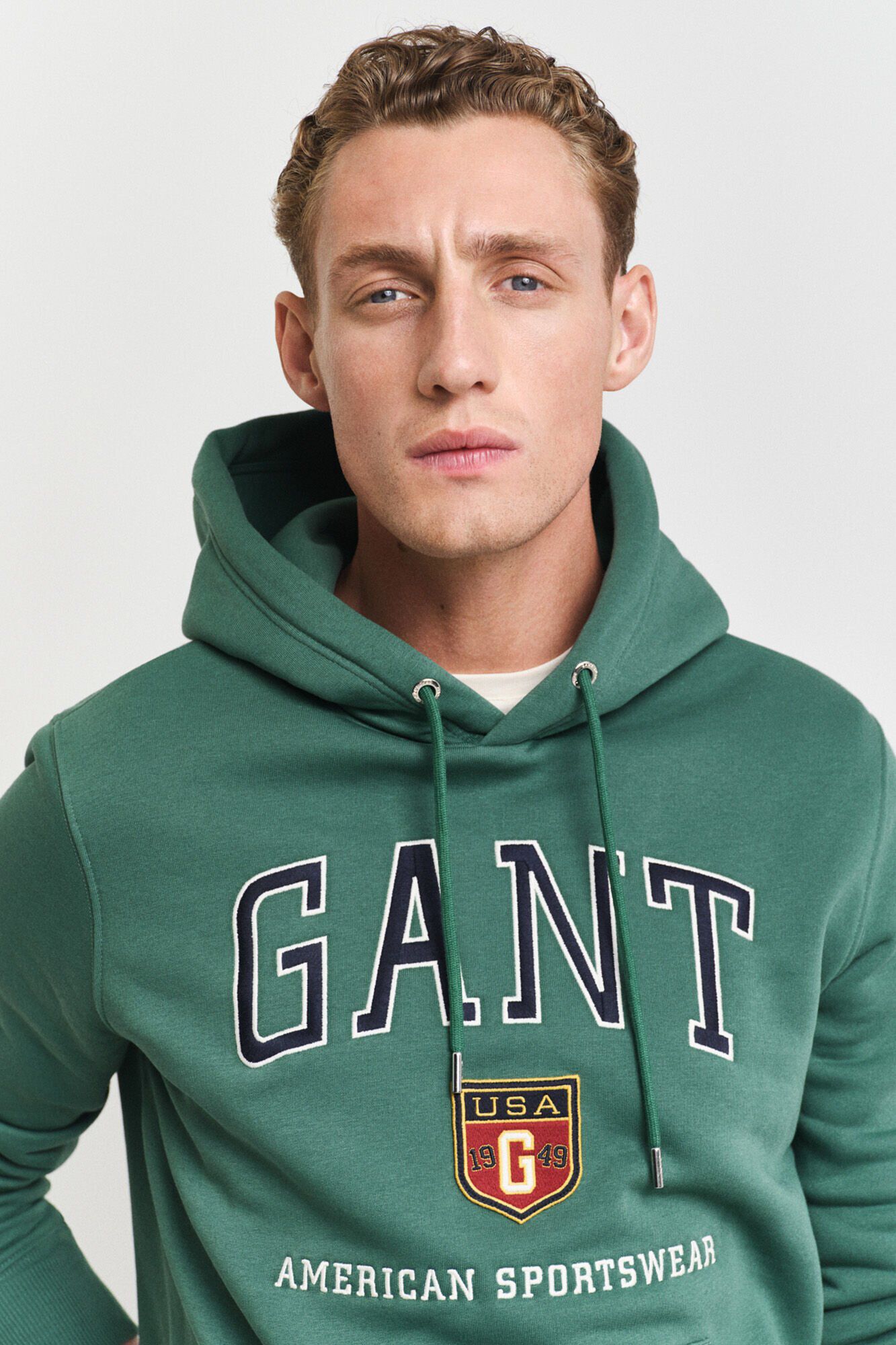 Gant Sweatshirt com logo Verde