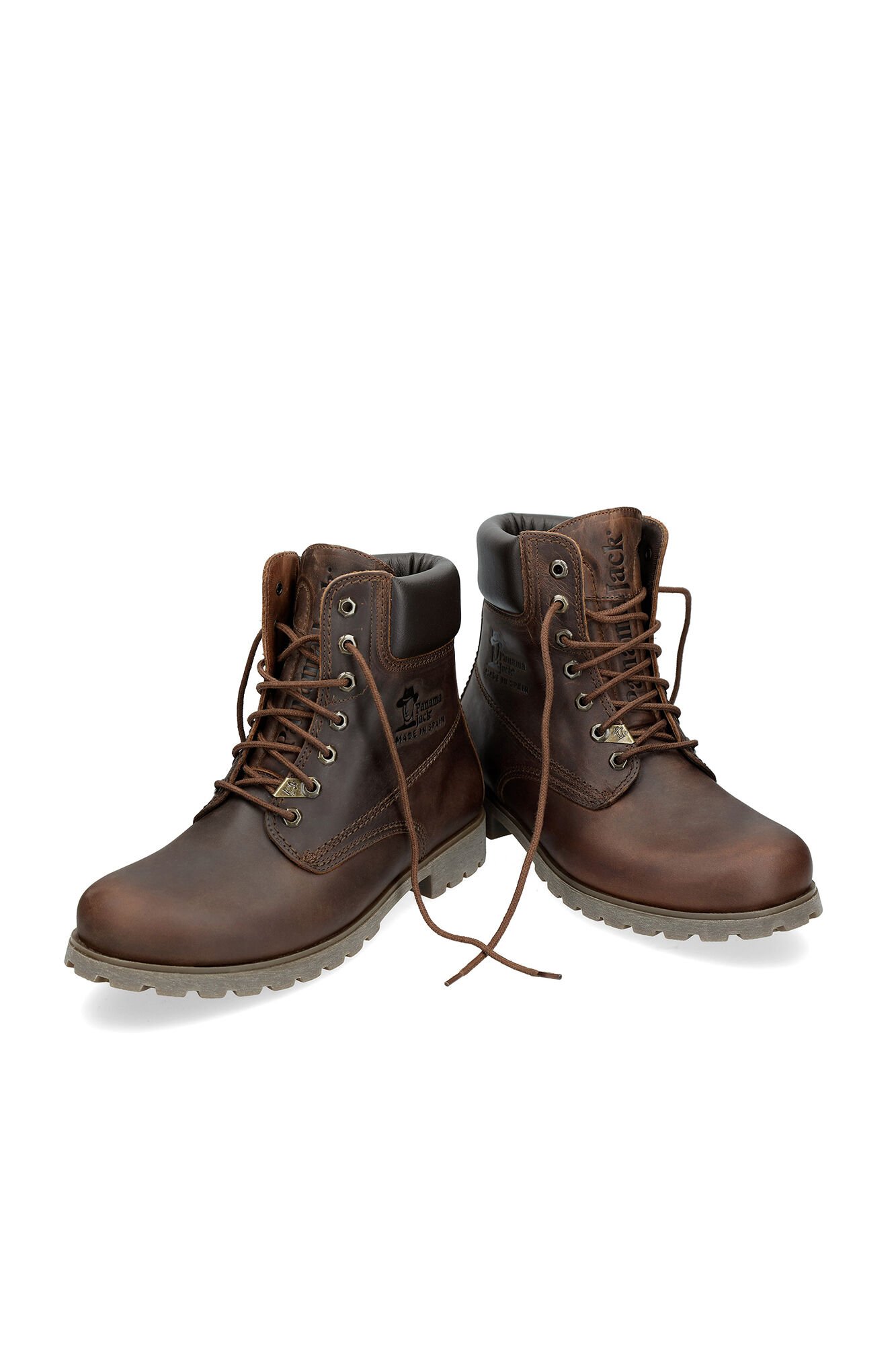 Panama Jack Bota de homem em pele napa Castanho