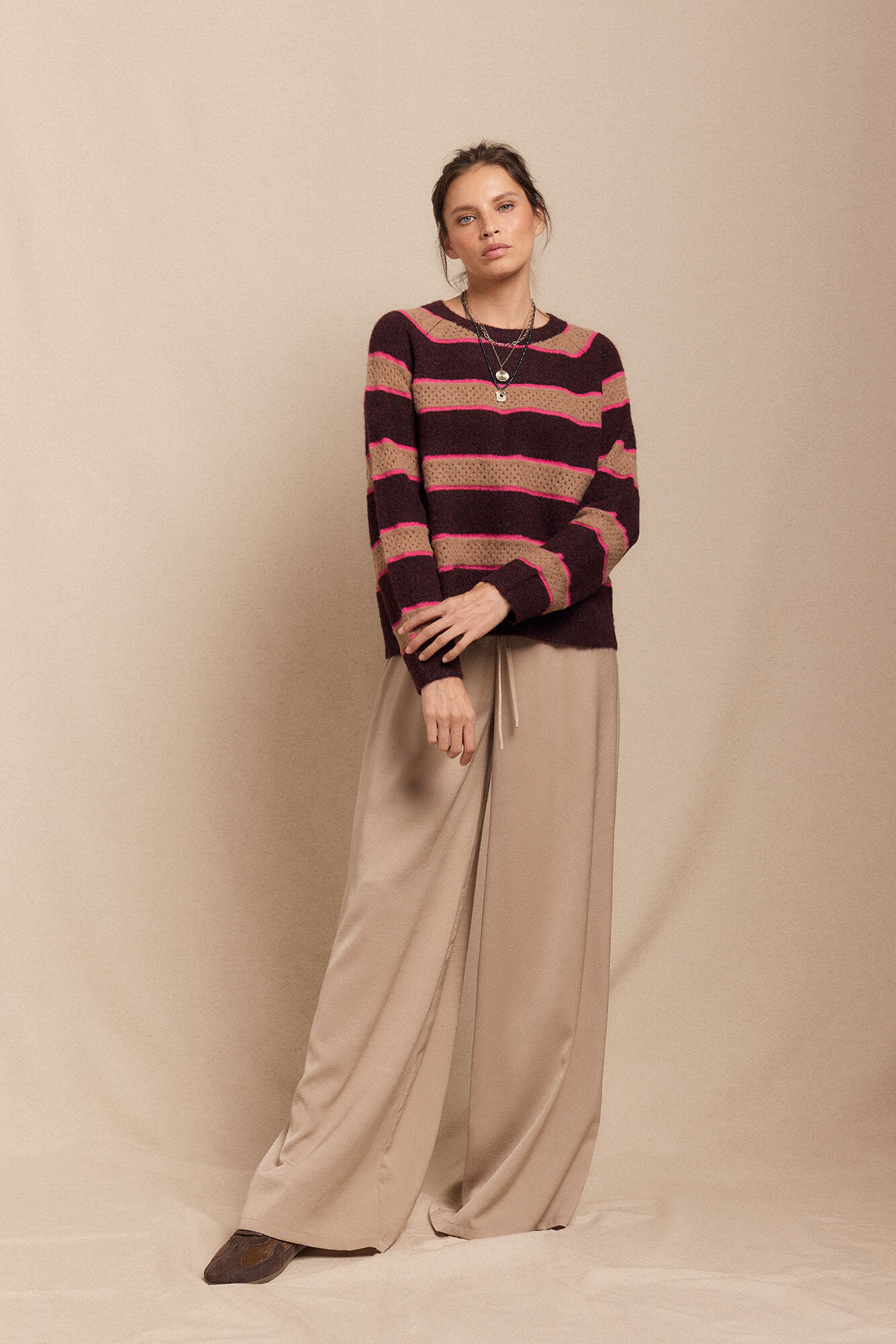 Slowlove Camisola riscas Granada