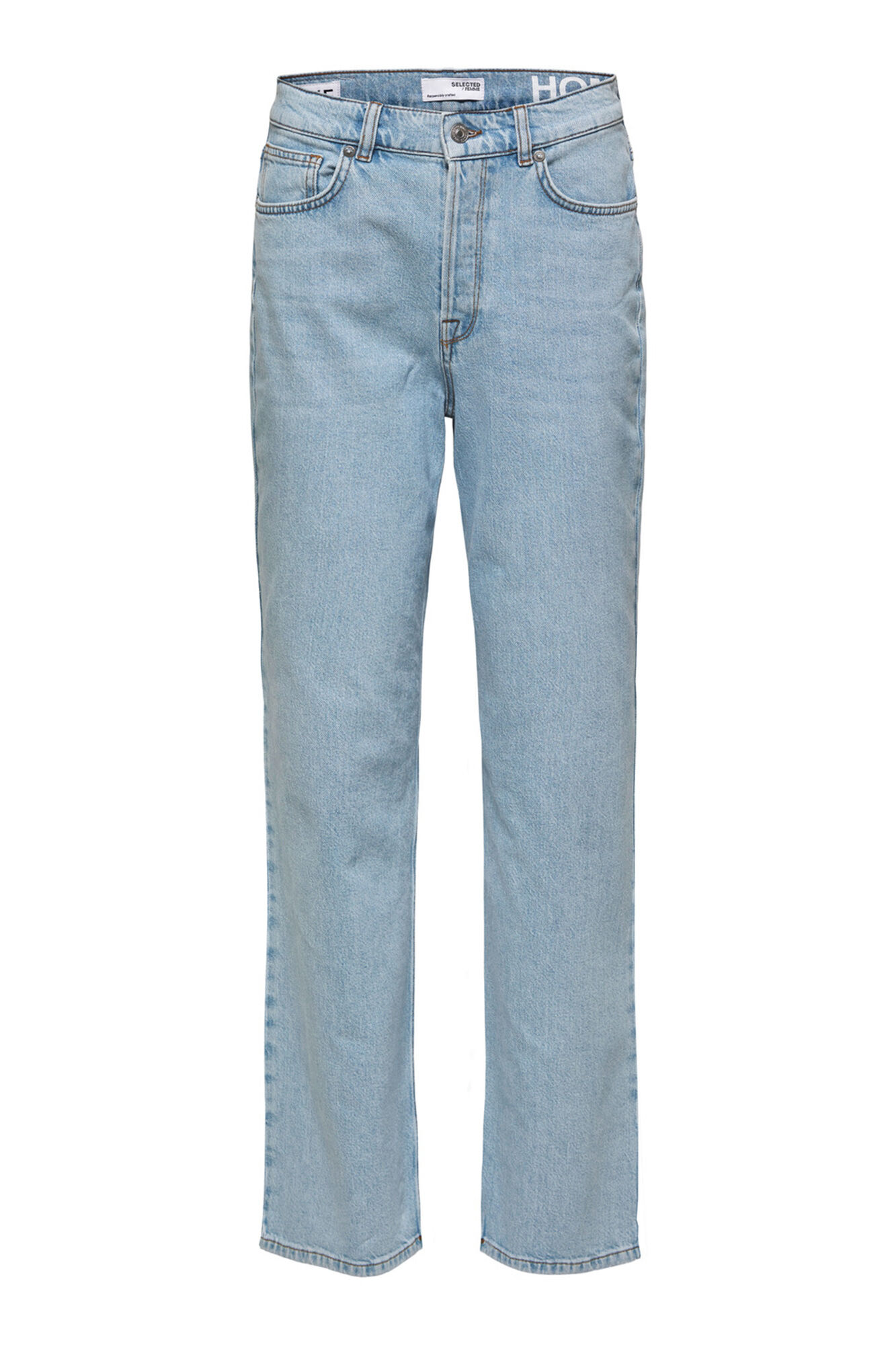 Selected Pantal&oacute;n vaquero Wide Leg confeccionado con algod&oacute;n org&aacute;nico Azul