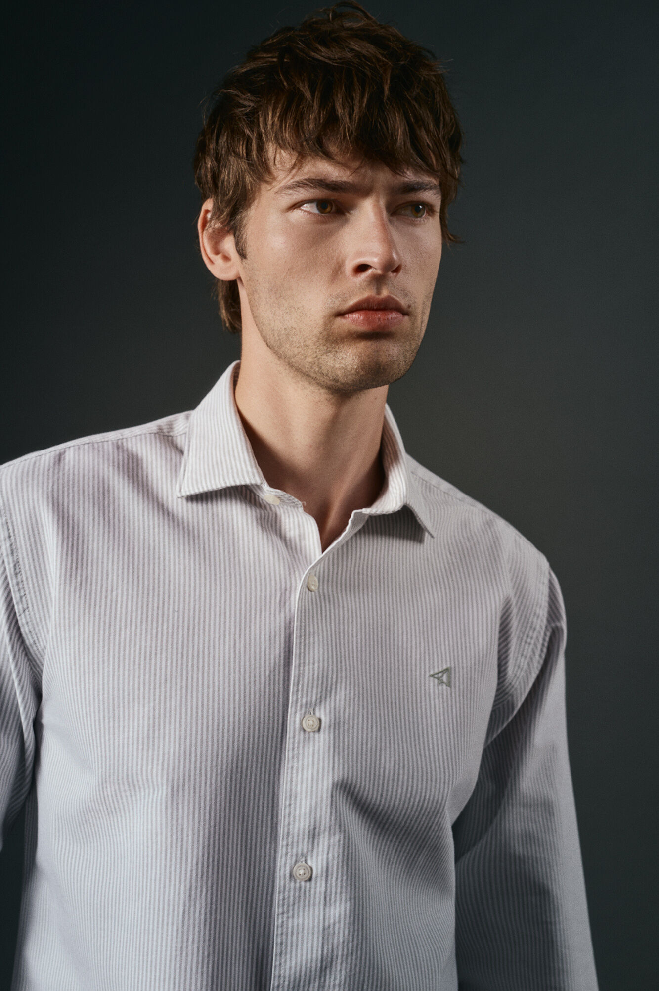 OOTO Camisa oxford rayas