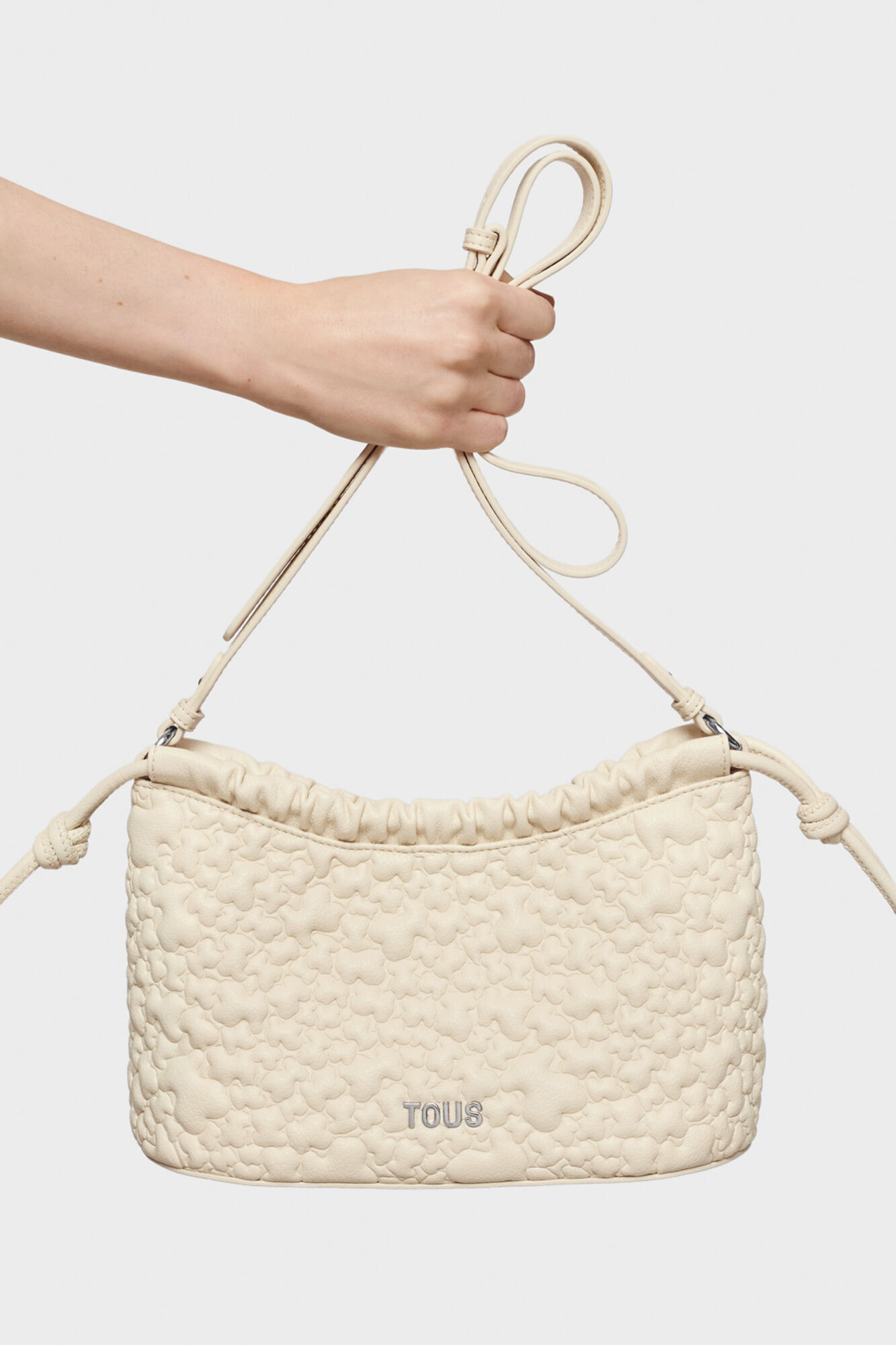 Tous Bandolera mediana beige TOUS Puffy Bear Beige