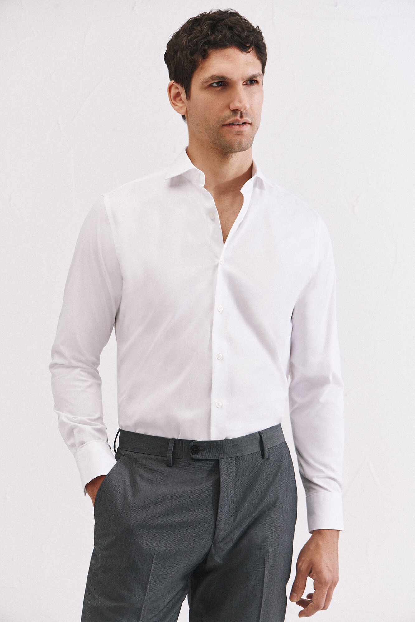 Cortefiel Plain easy-iron dress shirt