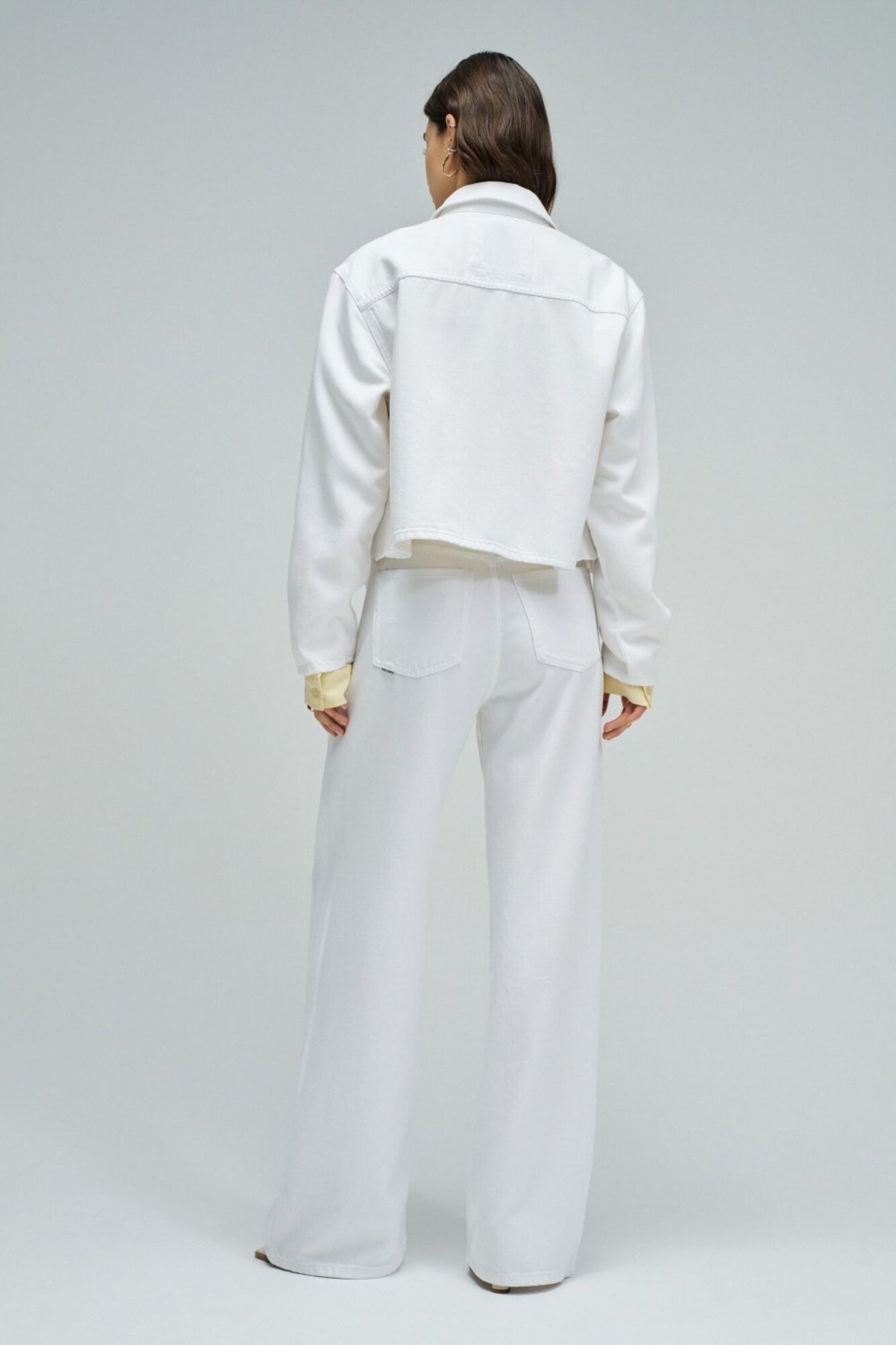 Salsa Jeans Casaco de ganga com bordados Branco