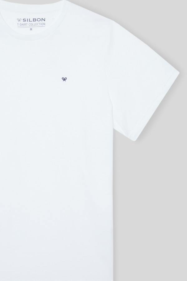 Cortefiel Camiseta lisa miniraqueta blanca Blanco 
