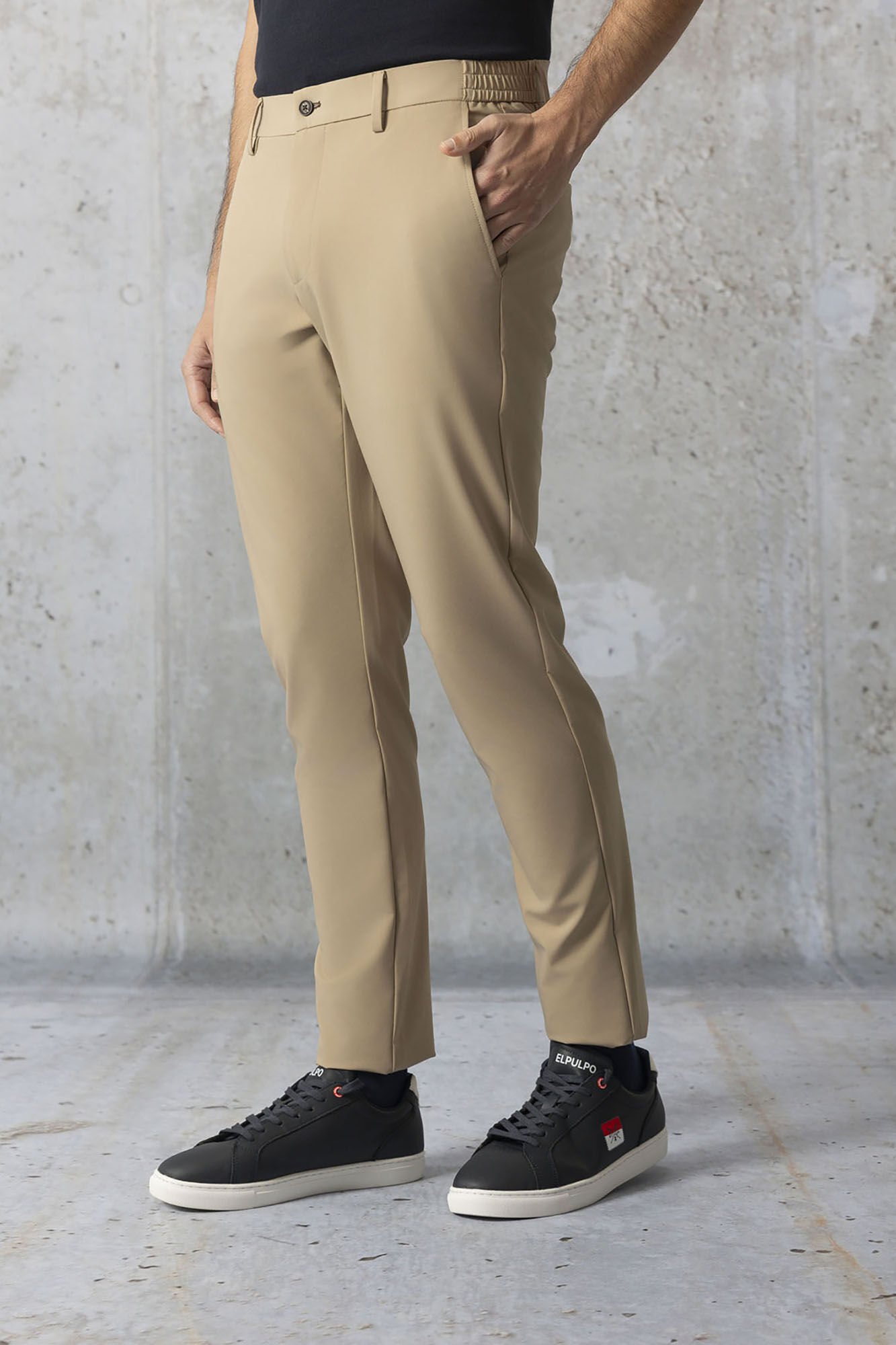 elPulpo Cal&ccedil;a t&eacute;cnica ultraleve taupe
