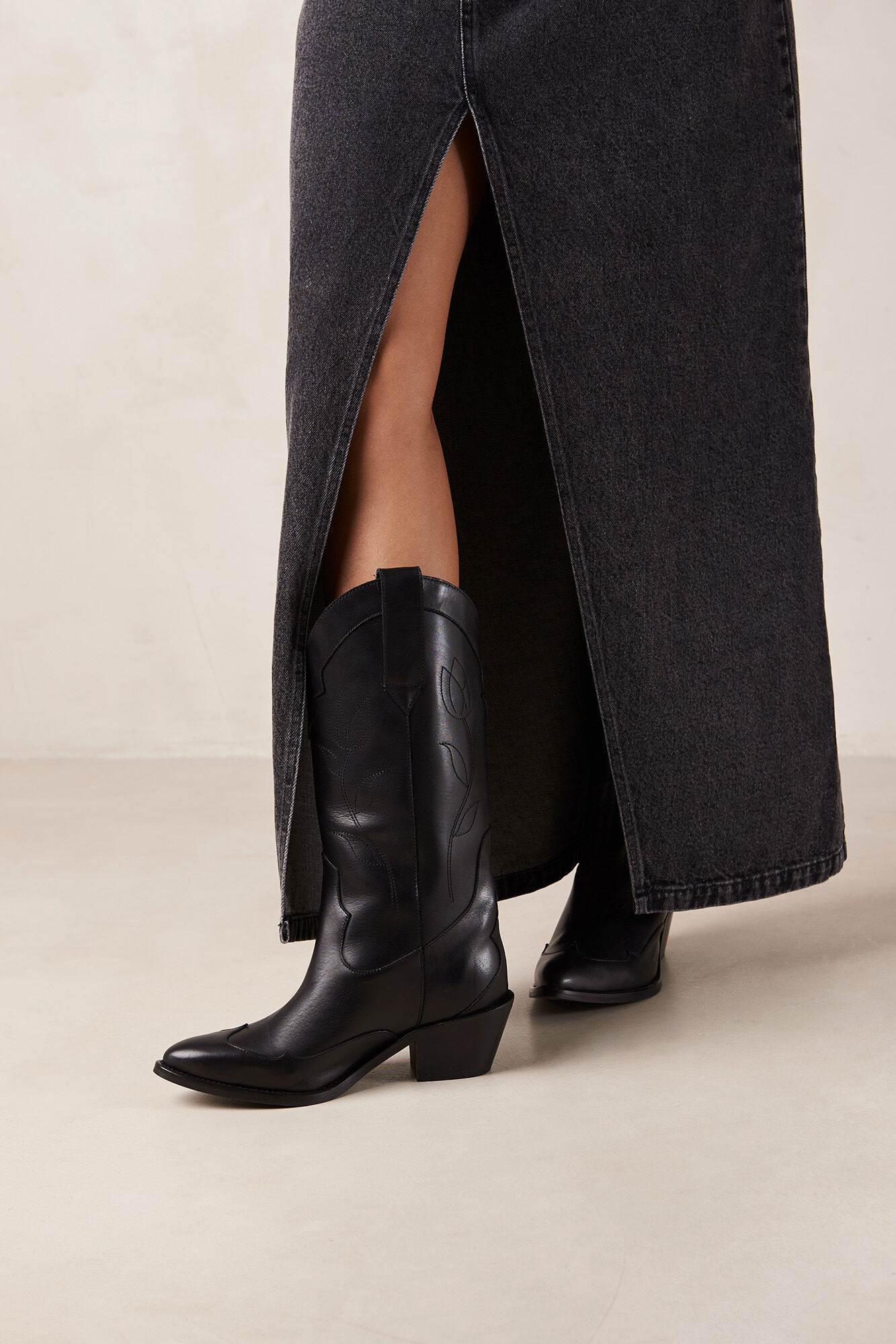 Alohas Botas de pele Liberty Preto