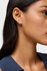 Tous Silver bear earrings 6 mm Grey