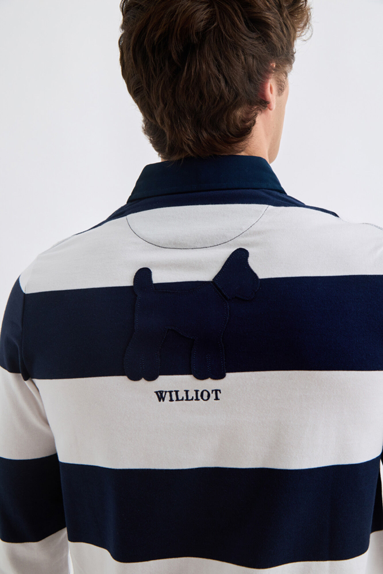 Williot Polo de Rugby Riscas Azul