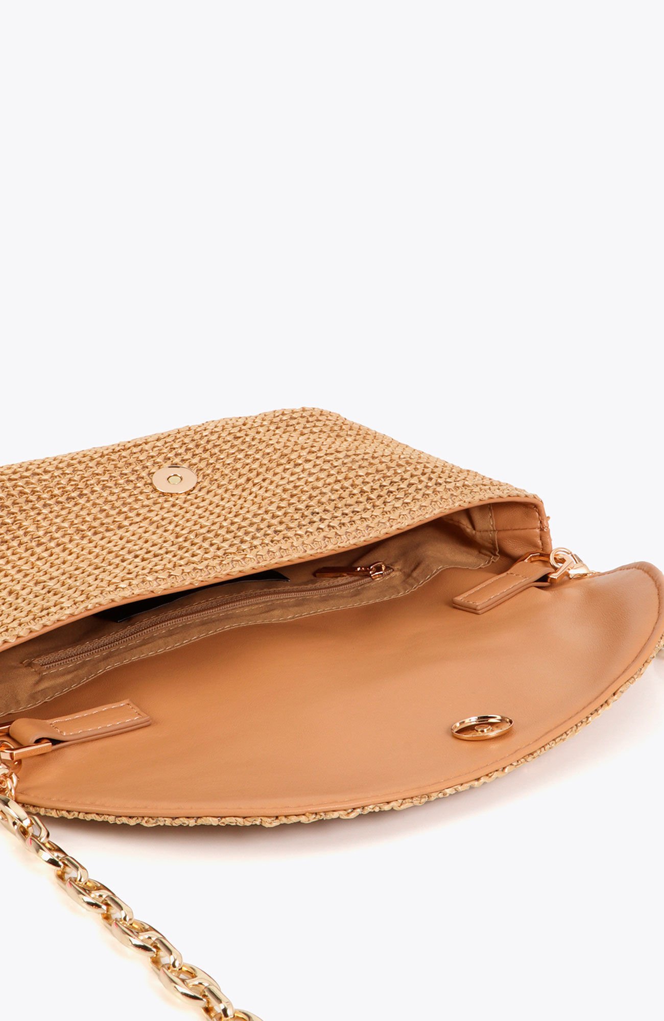 Lola Casademunt Mala de evento Ecru