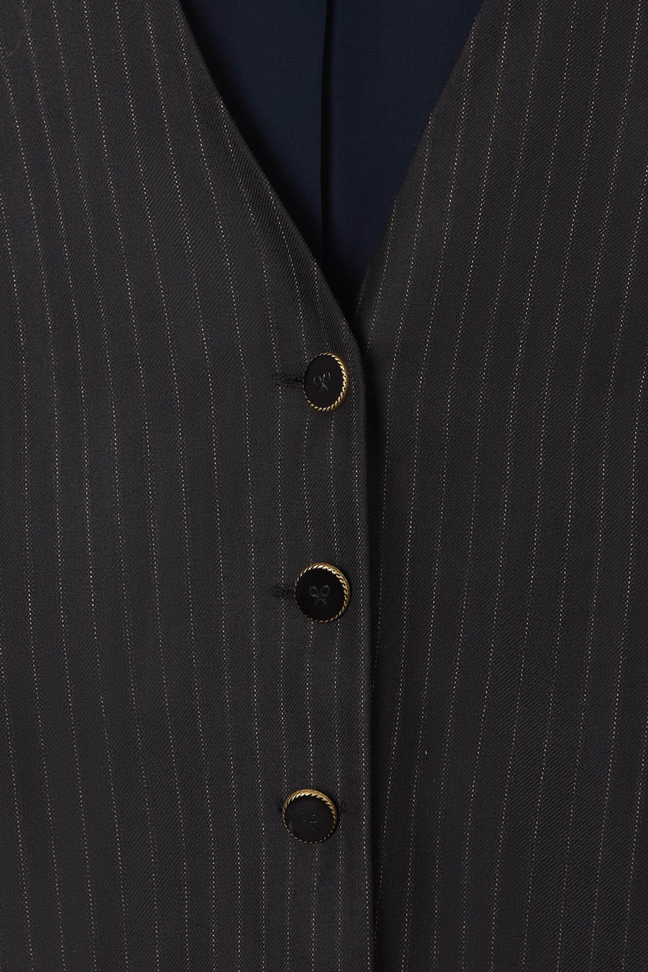 Silbon Pinstripe vest Grey