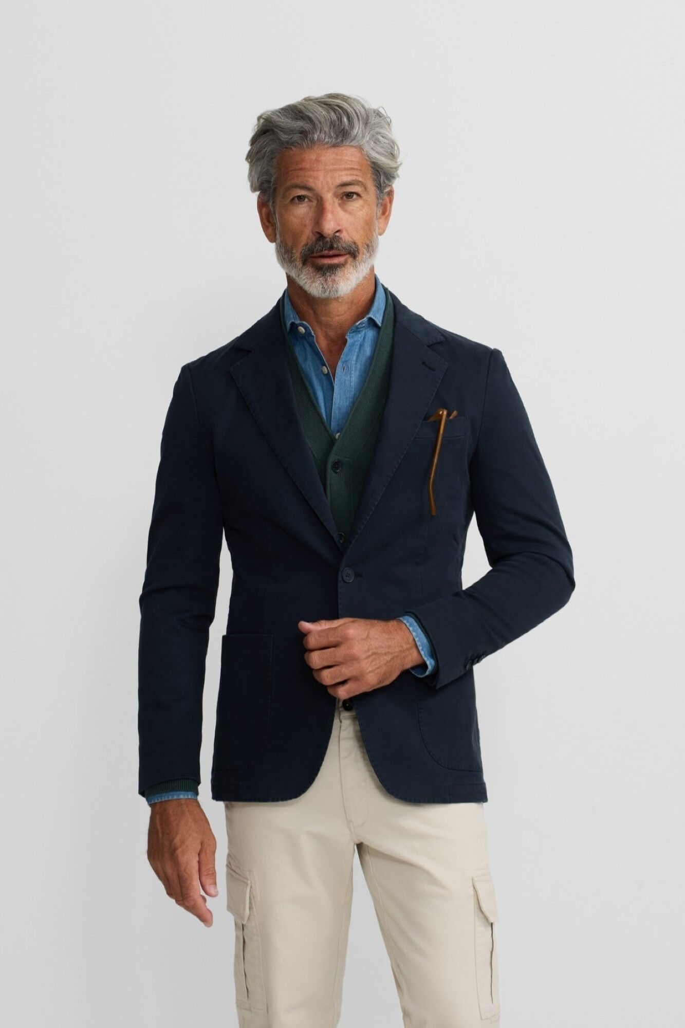 Silbon Americano casual Azul