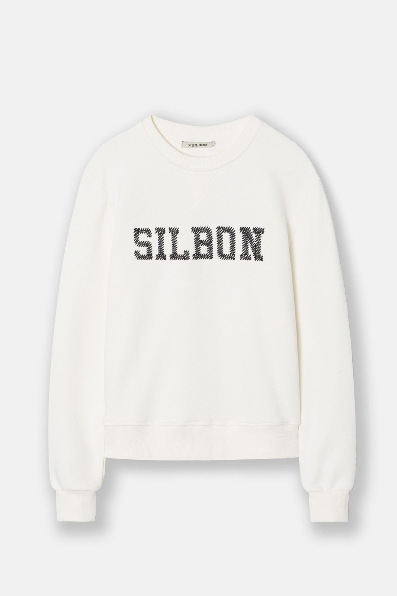 Silbon Sudadera woman letras silbon Blanco