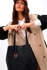 Lola Casademunt Shopper monograma Negro