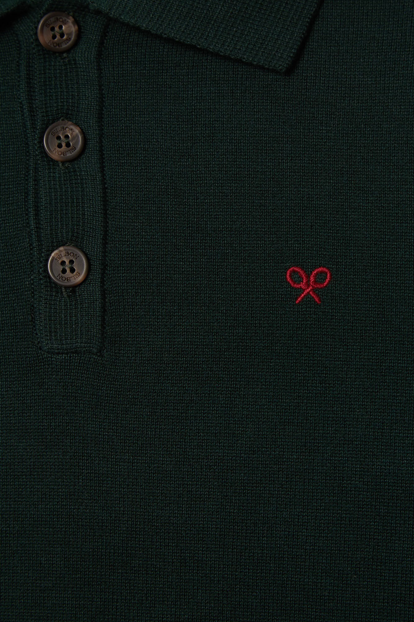 Silbon Silbon green polo jumper Green