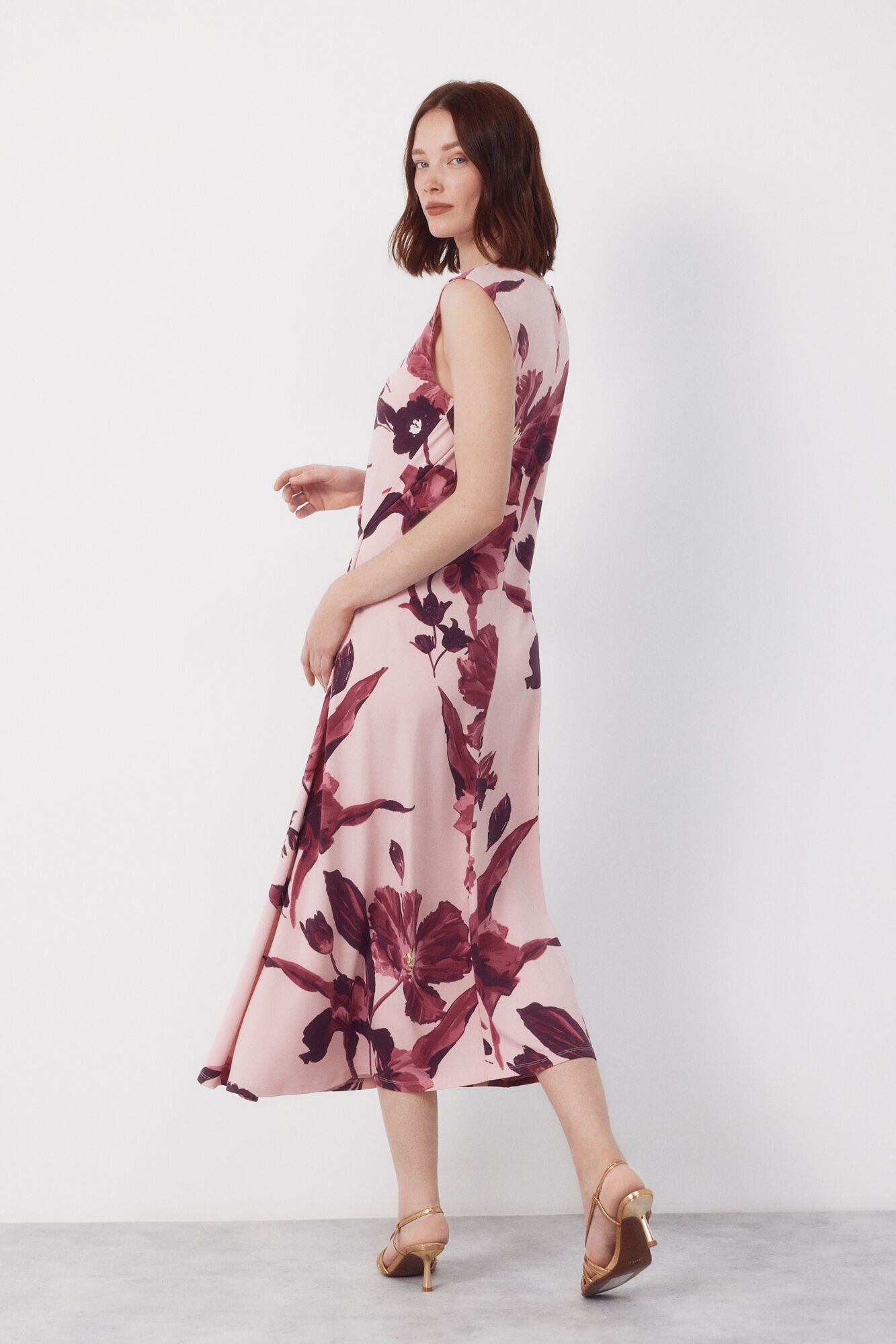 Cortefiel Side knot dress Multicolour