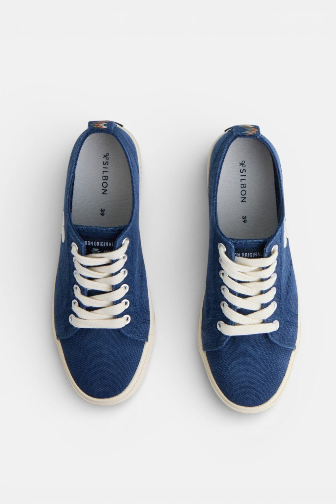 Silbon Canvas classic sneaker Navy