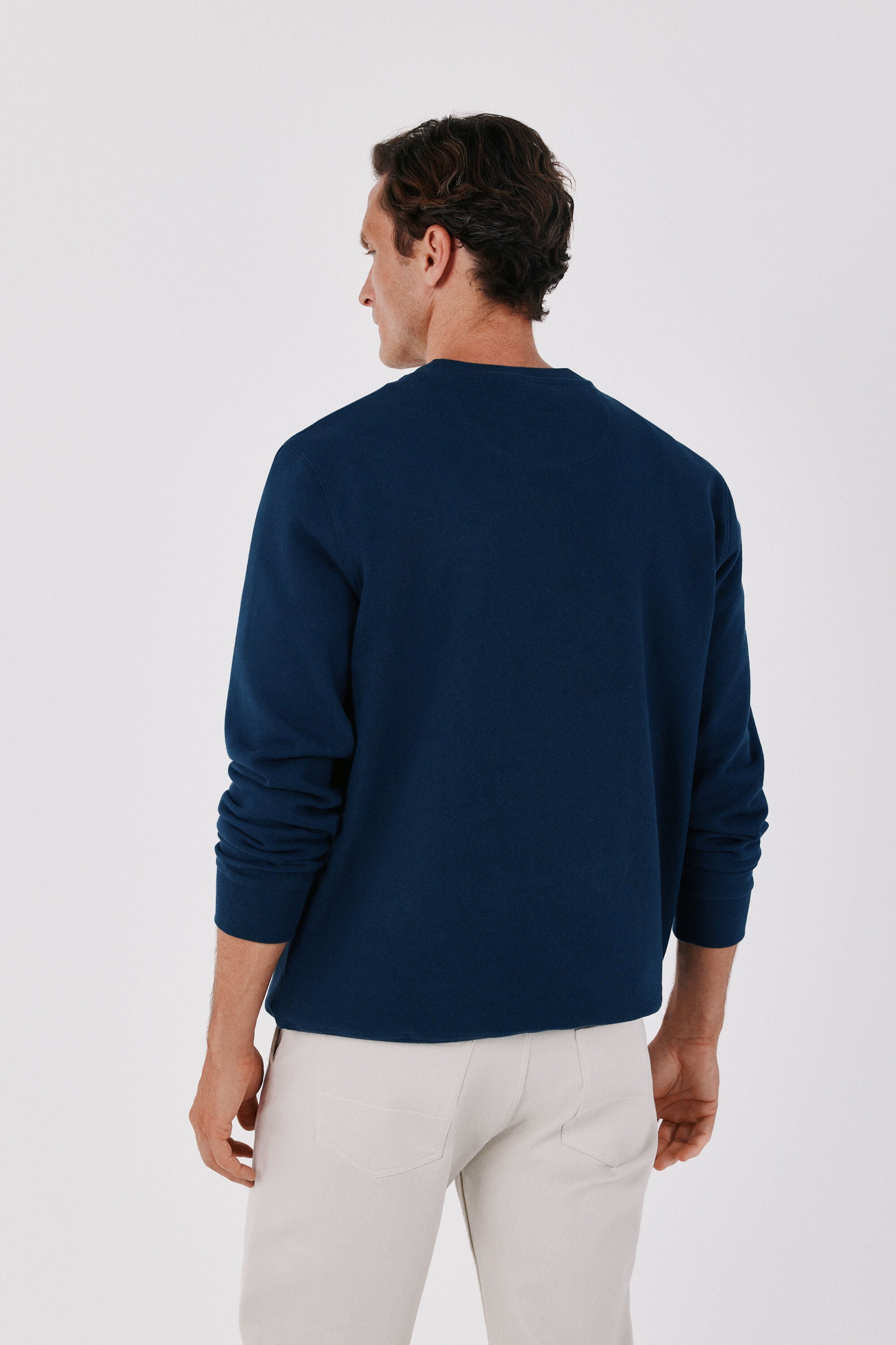 Cortefiel Crew neck sweatshirt Navy