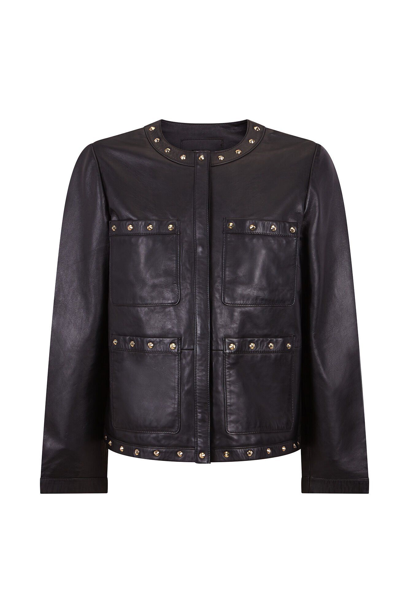 Cortefiel Jaqueta cravejada Preto