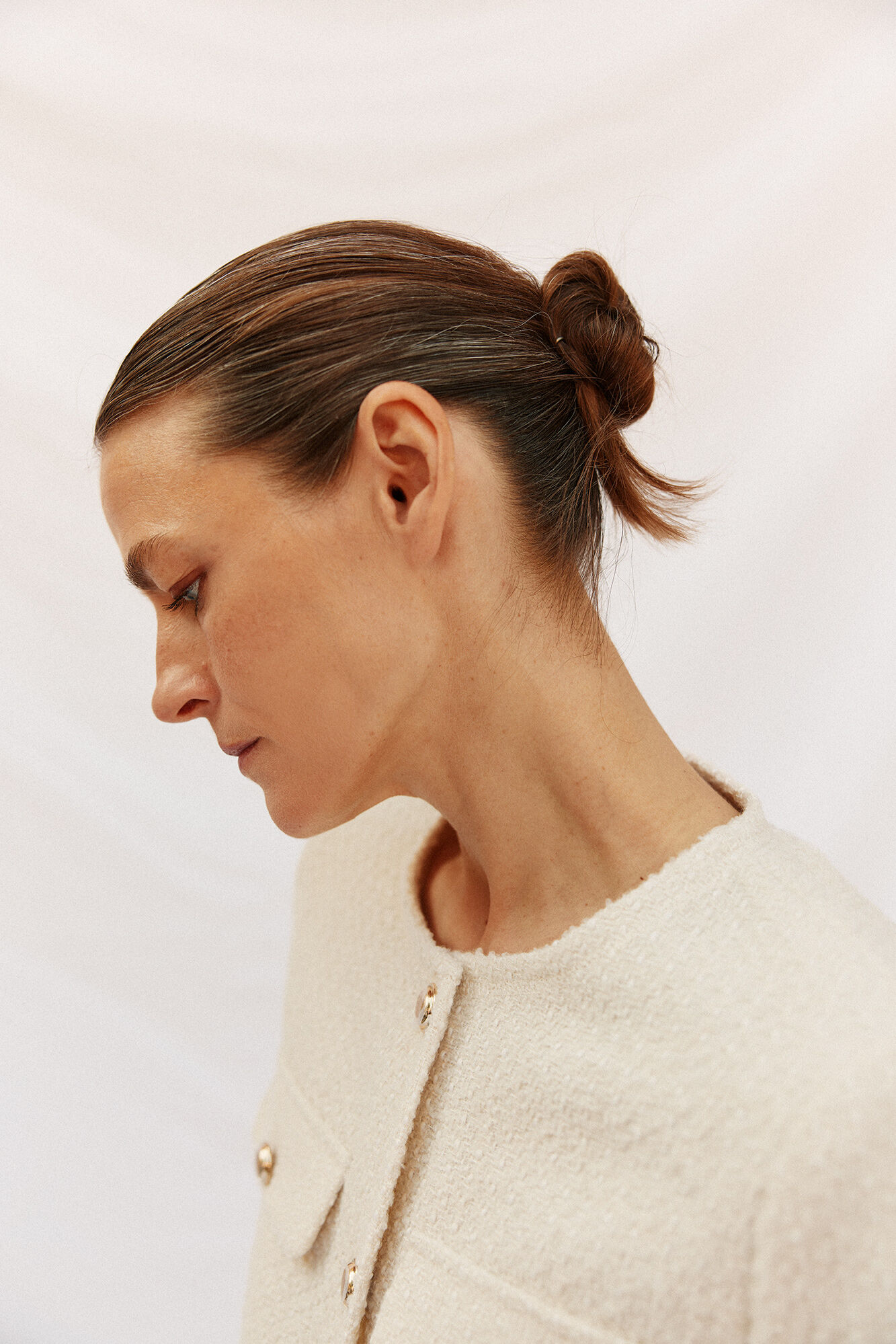 Cortefiel Structure jacket Ivory