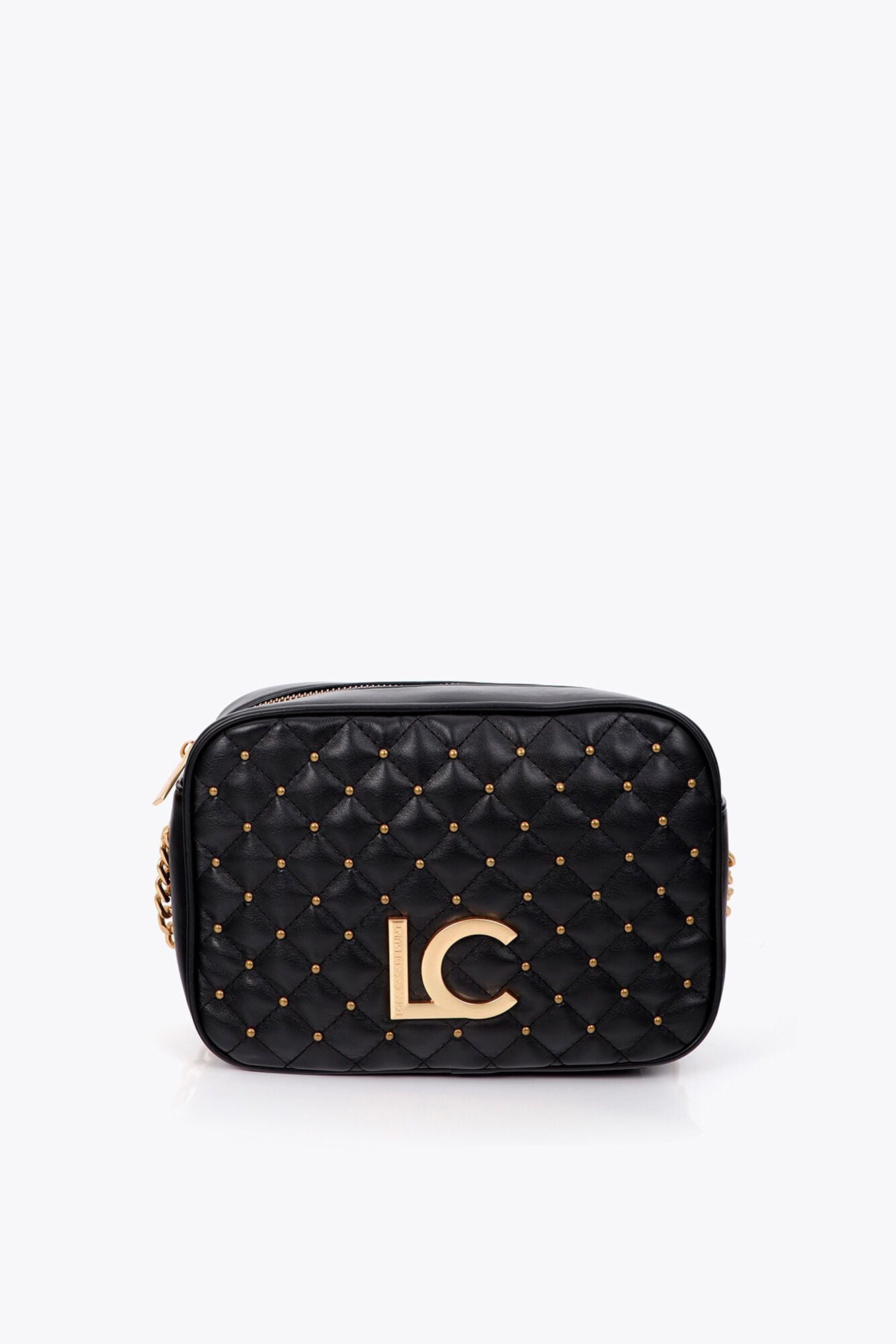 Lola Casademunt Bolsa a tiracolo acolchoada com mini tachas Preto