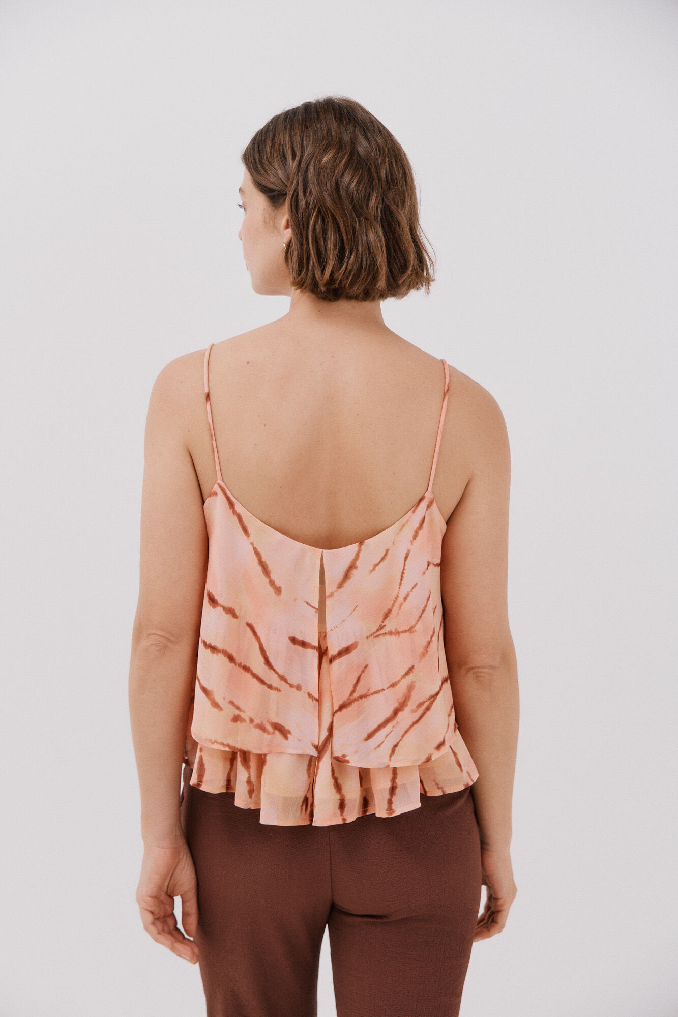 Cortefiel Blusa estampada fluida Multicolorido