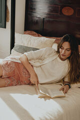 Slowlove Bermuda fluida estampada Multicolorido