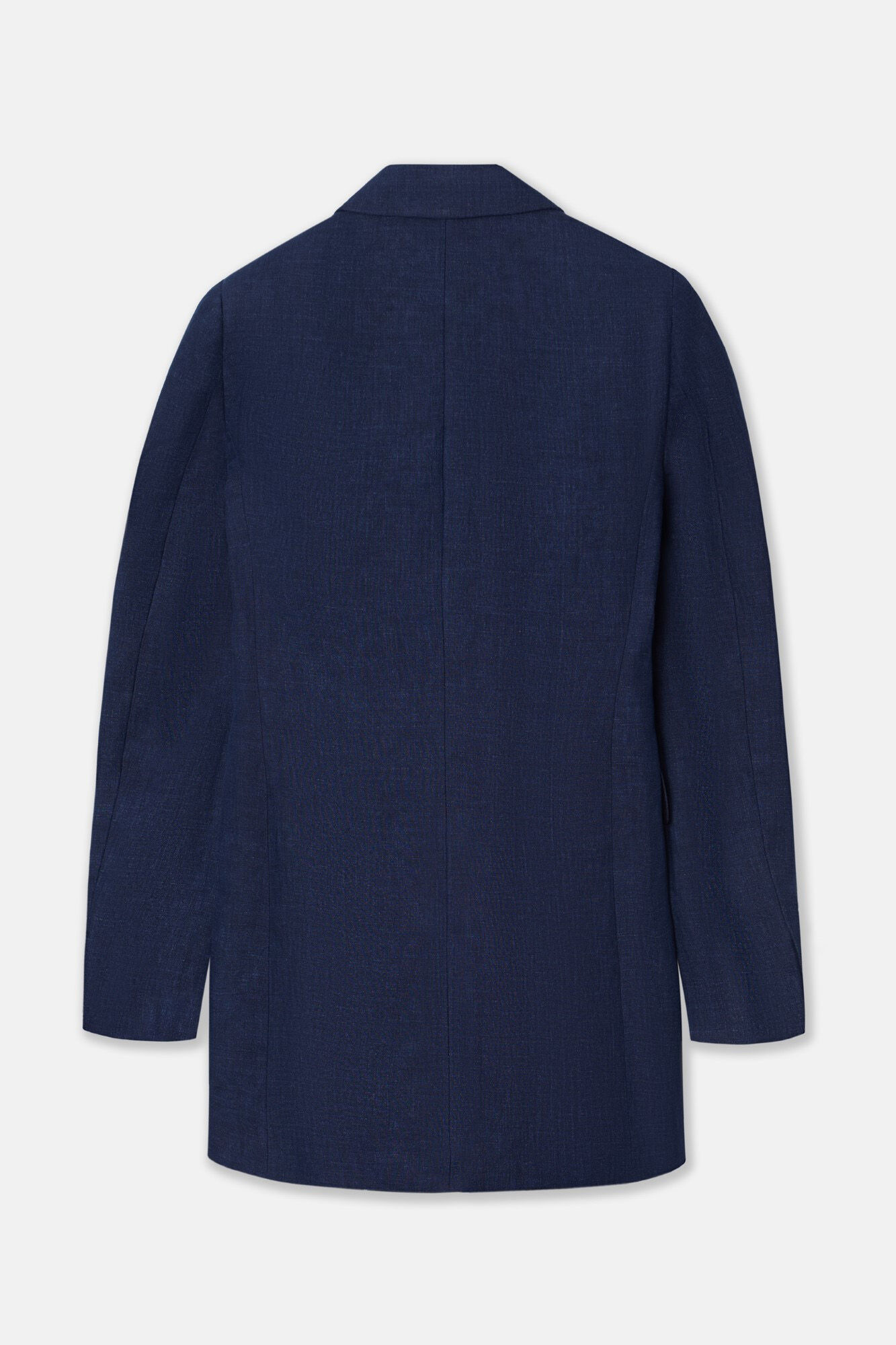 Silbon Women's double-breasted linen blazer Navy